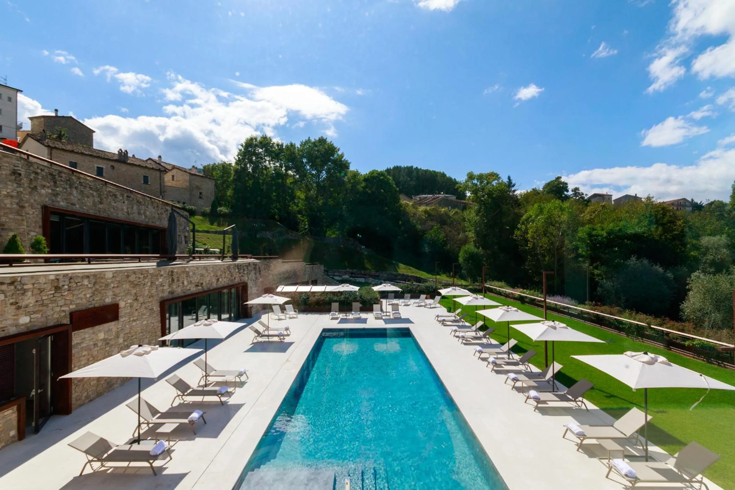 Swimming pool in Borgotufi Albergo Diffuso
