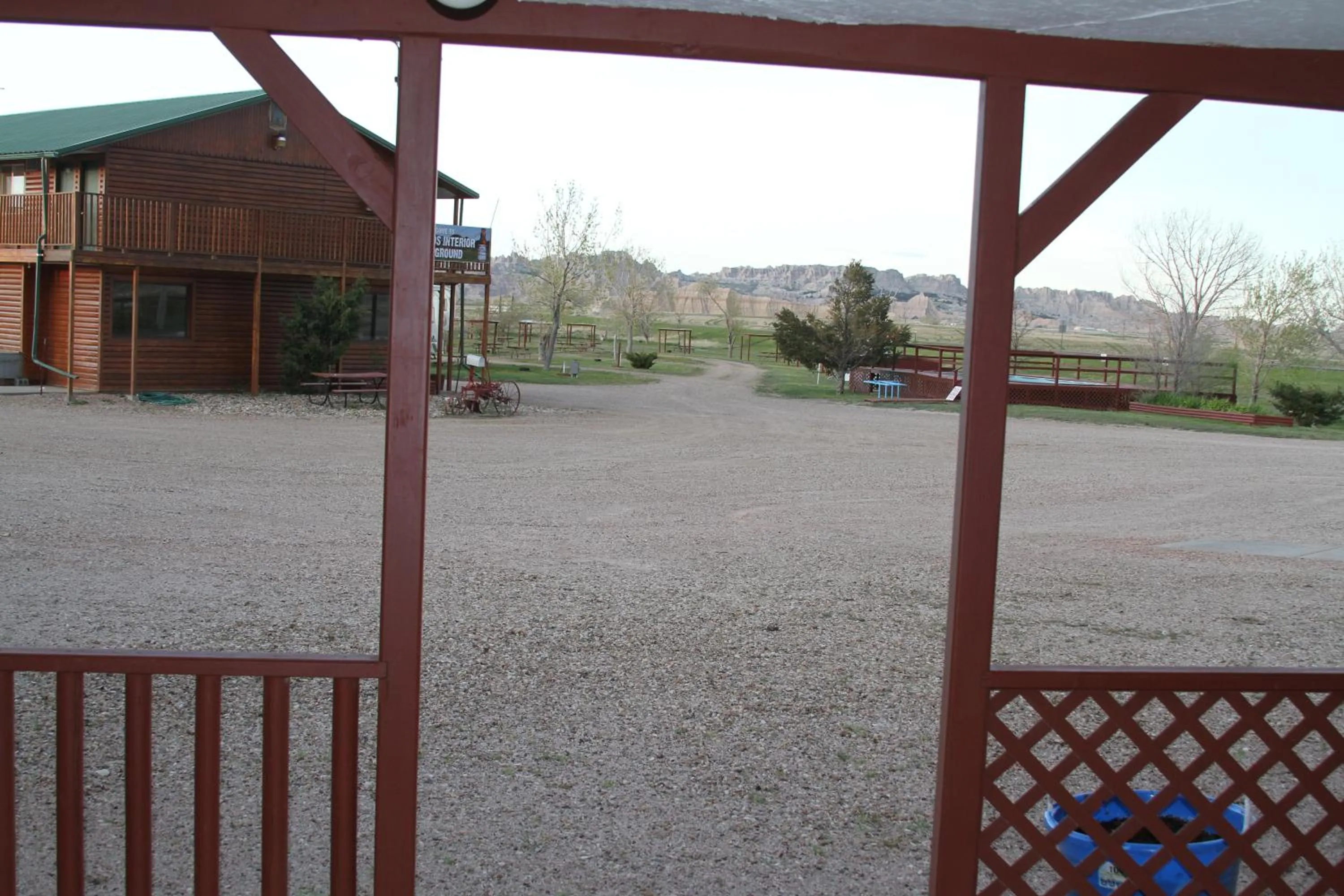 Mountain view in Badlands Hotel & Campground