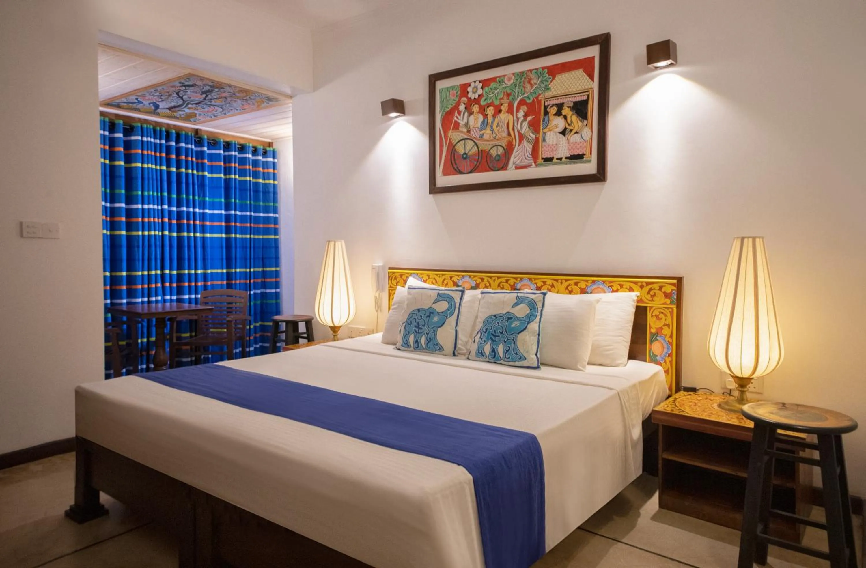 Bed in Blue Elephant Boutique Hotel
