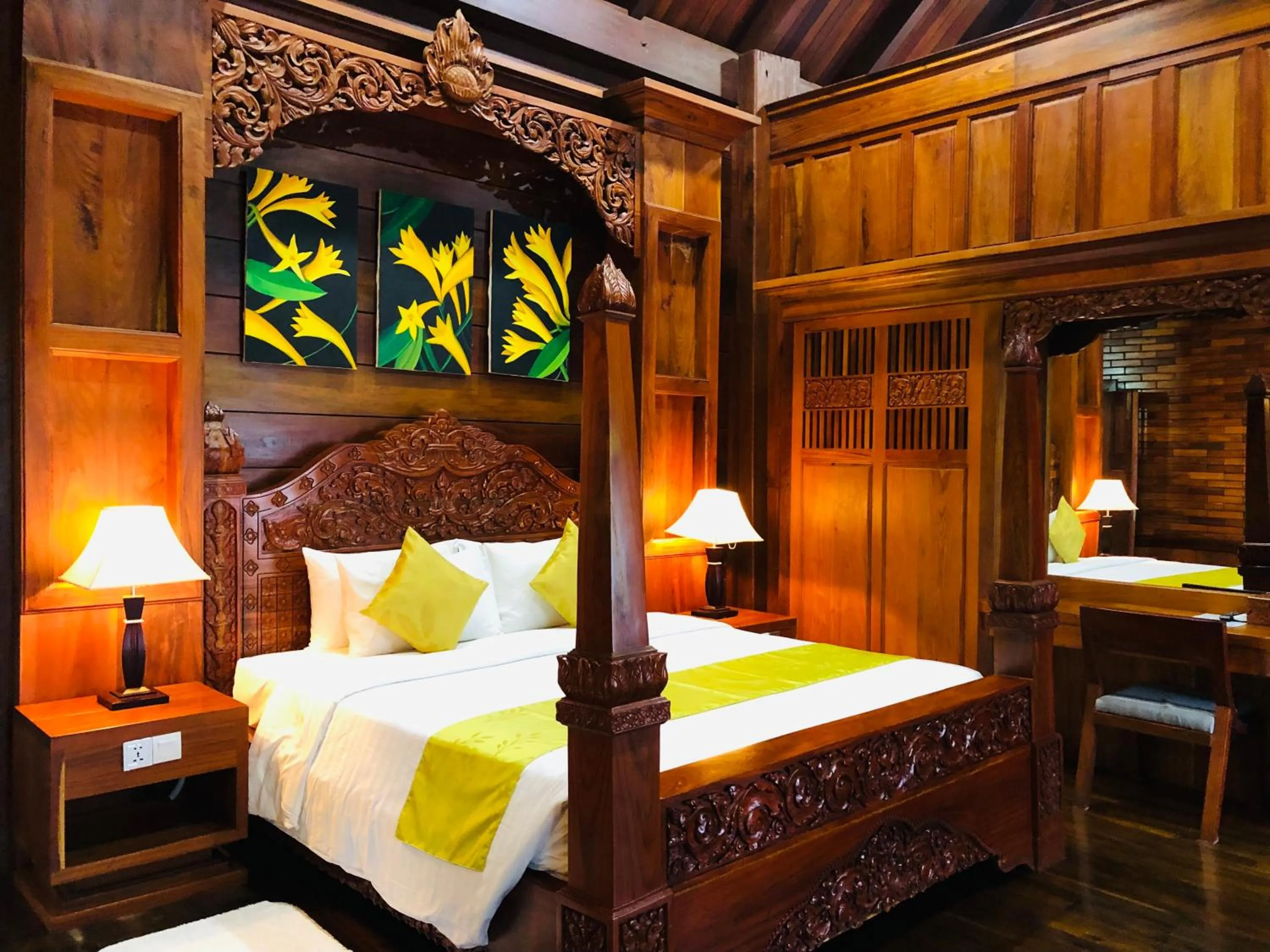Bedroom, Bed in Try Palace Resort Kep