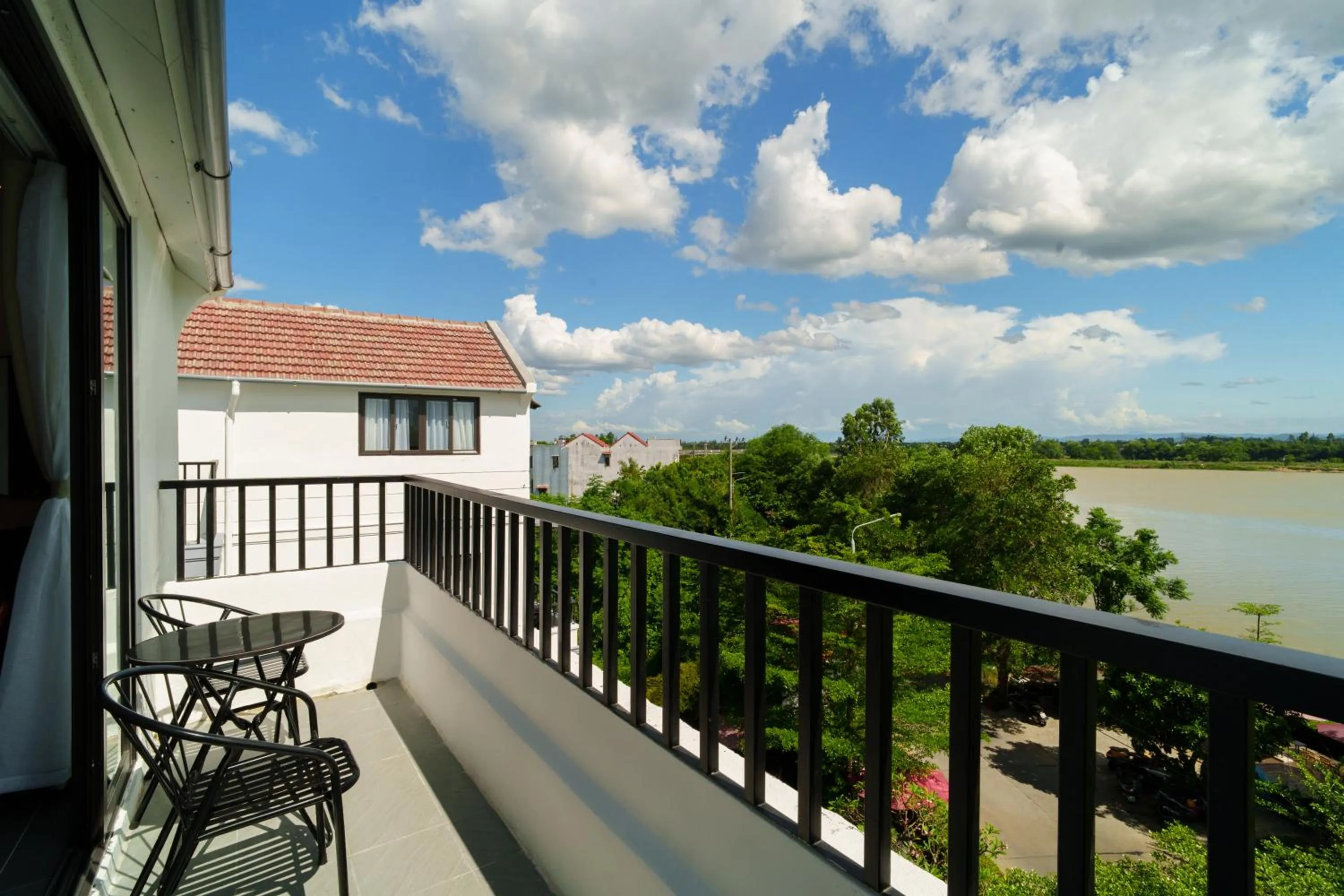 Balcony/Terrace in Serene Riverside Hotel Hoi An