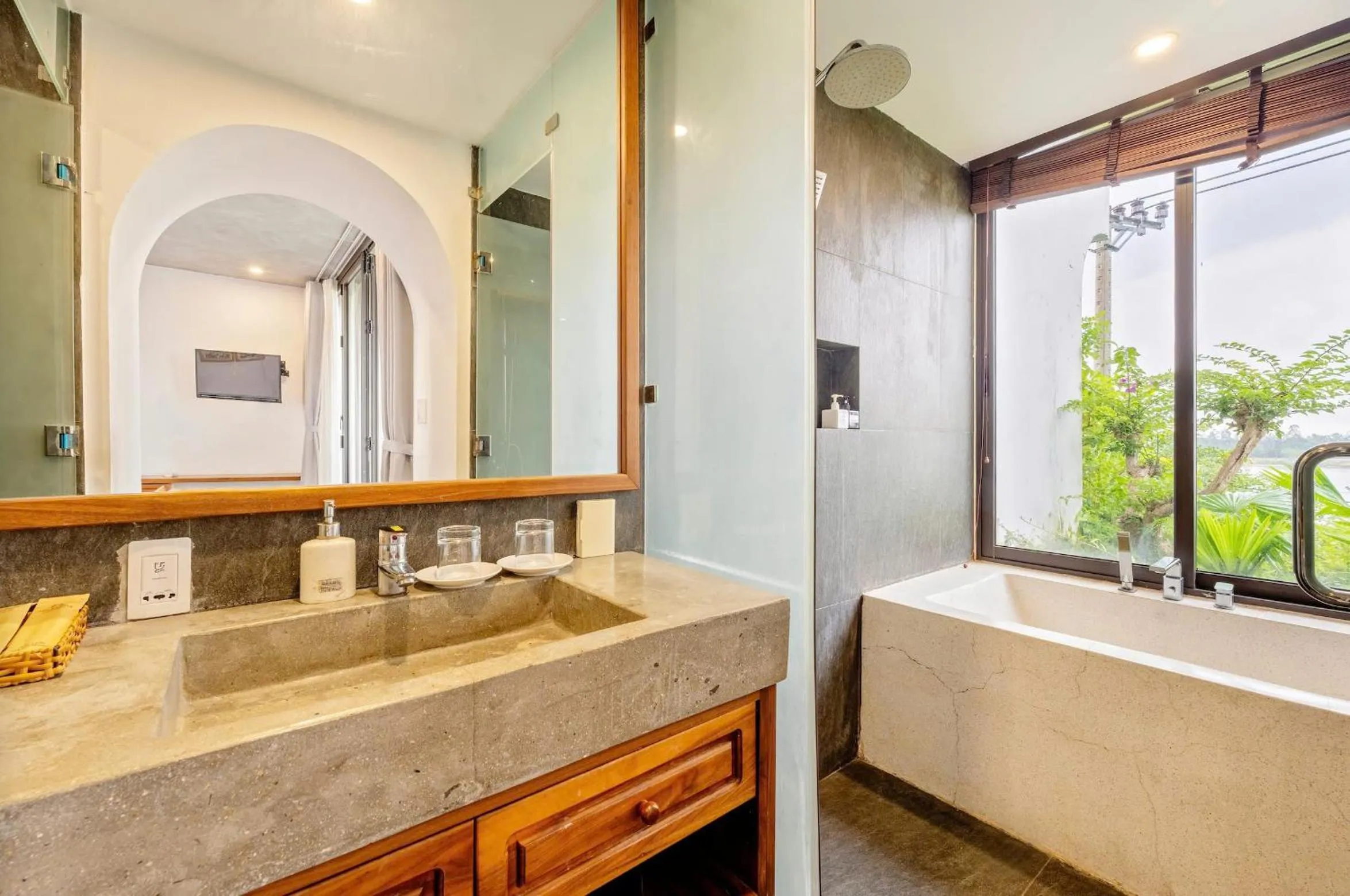 Shower in Serene Riverside Hotel Hoi An