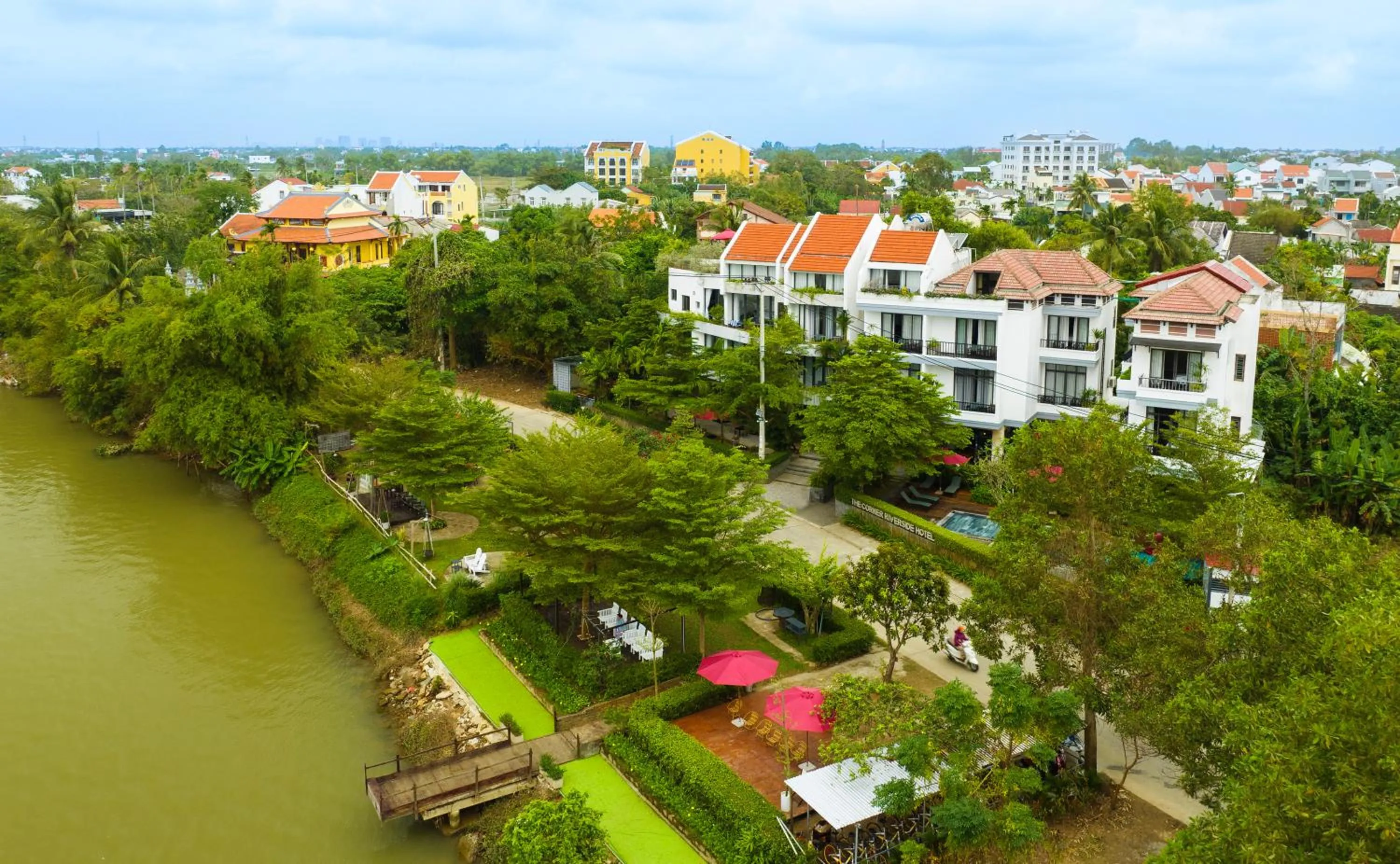 Property building in Serene Riverside Hotel Hoi An