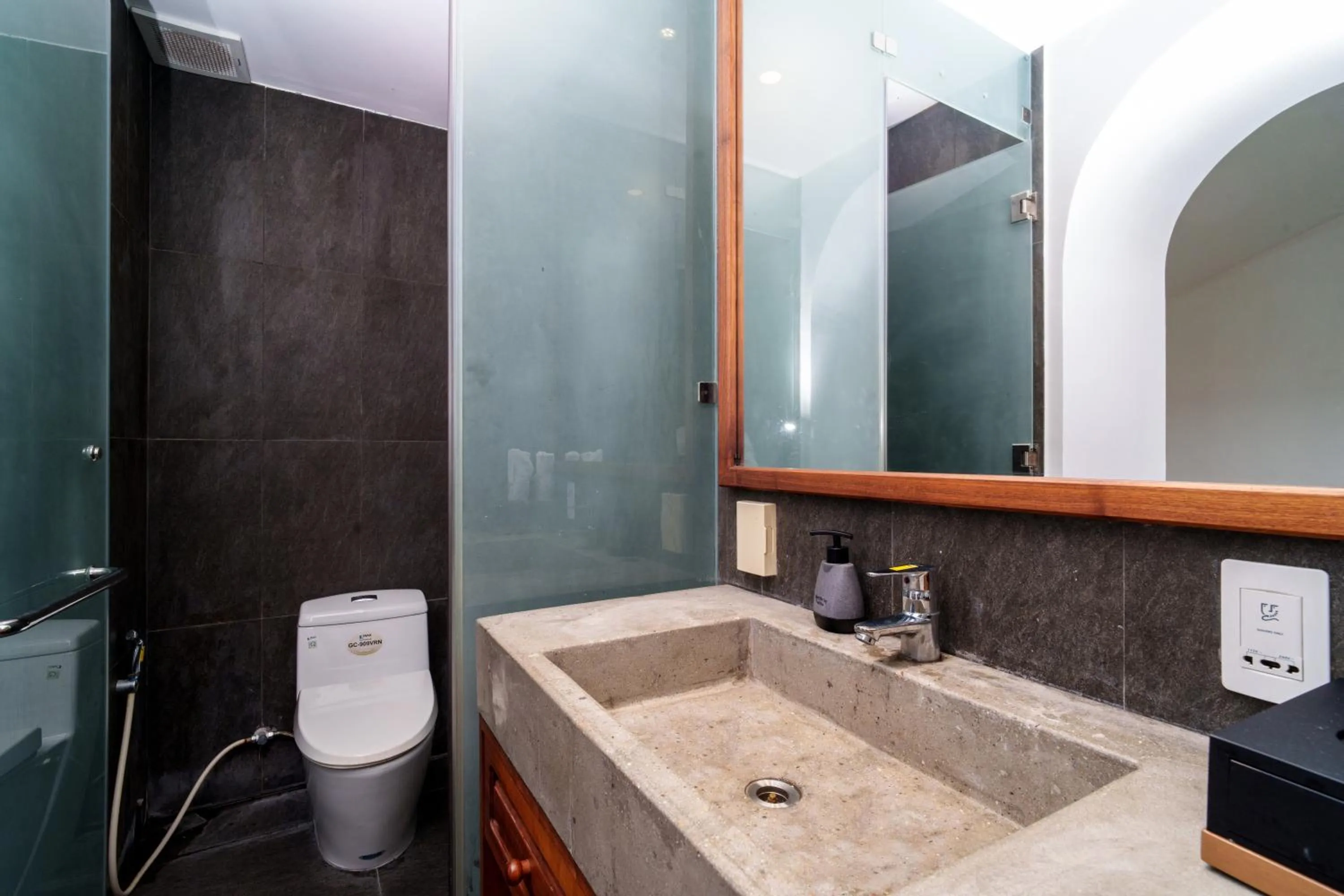 Shower in Serene Riverside Hotel Hoi An