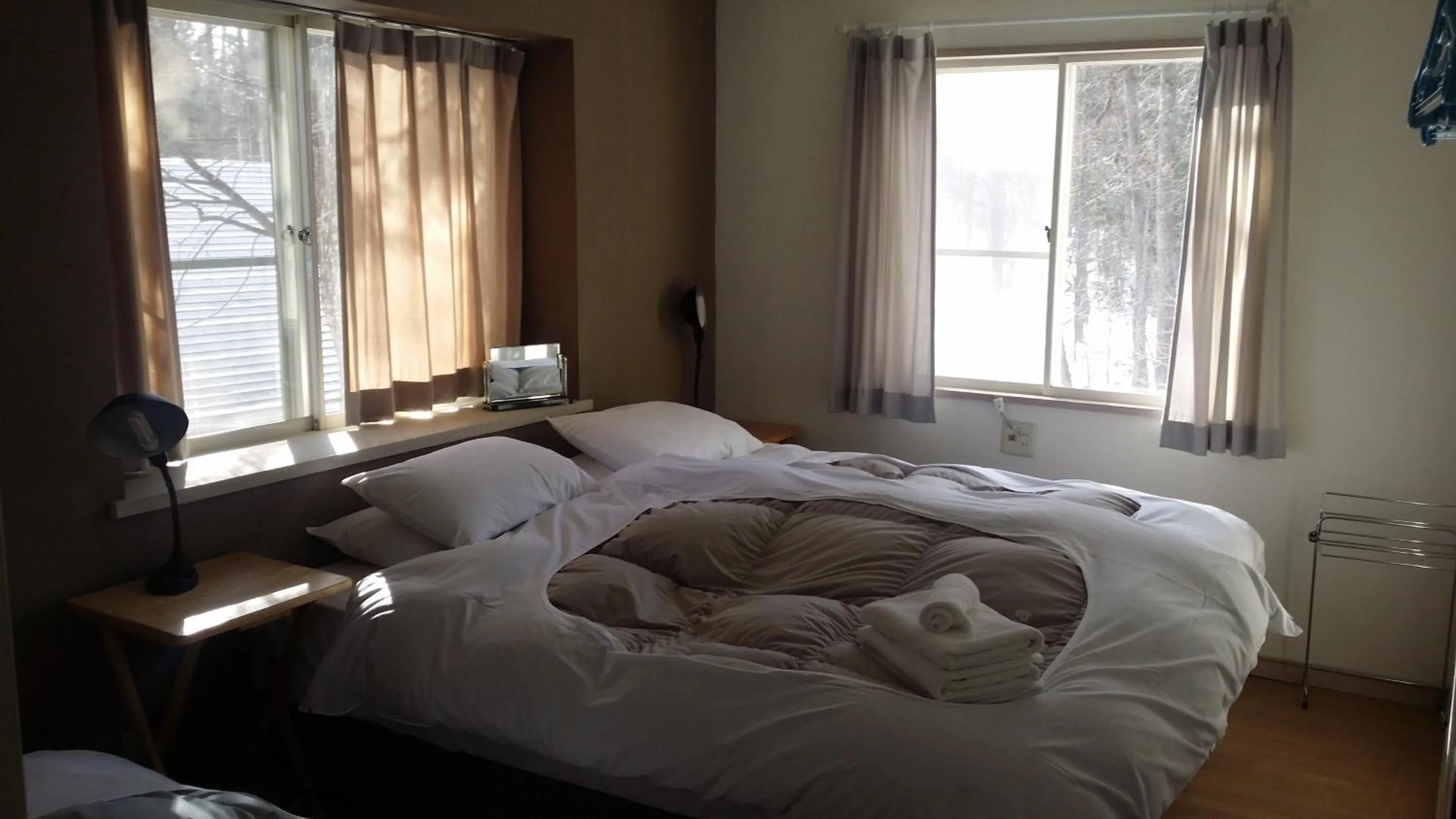 Bed in Hakuba Haven Lodge