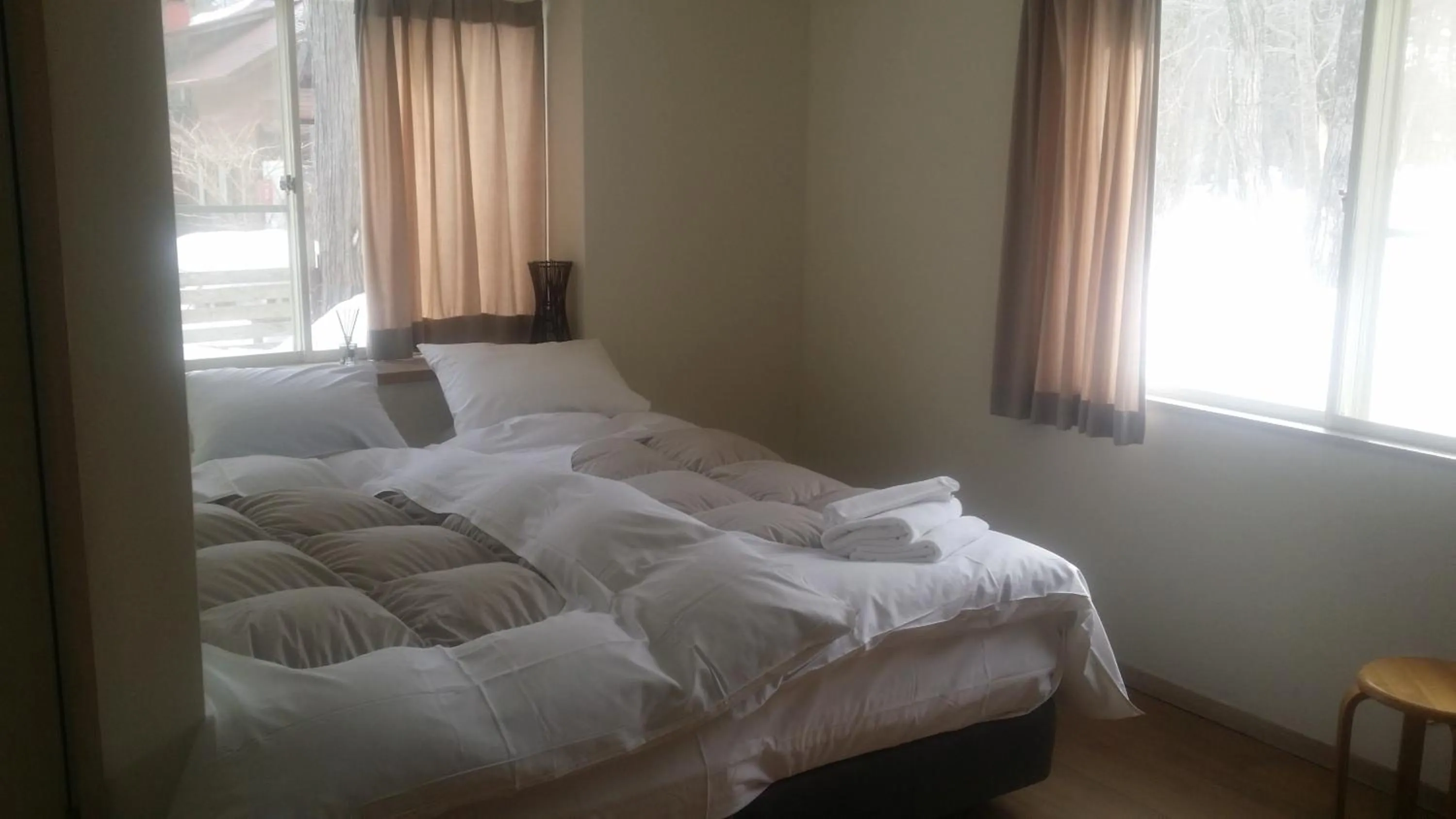 Bed in Hakuba Haven Lodge