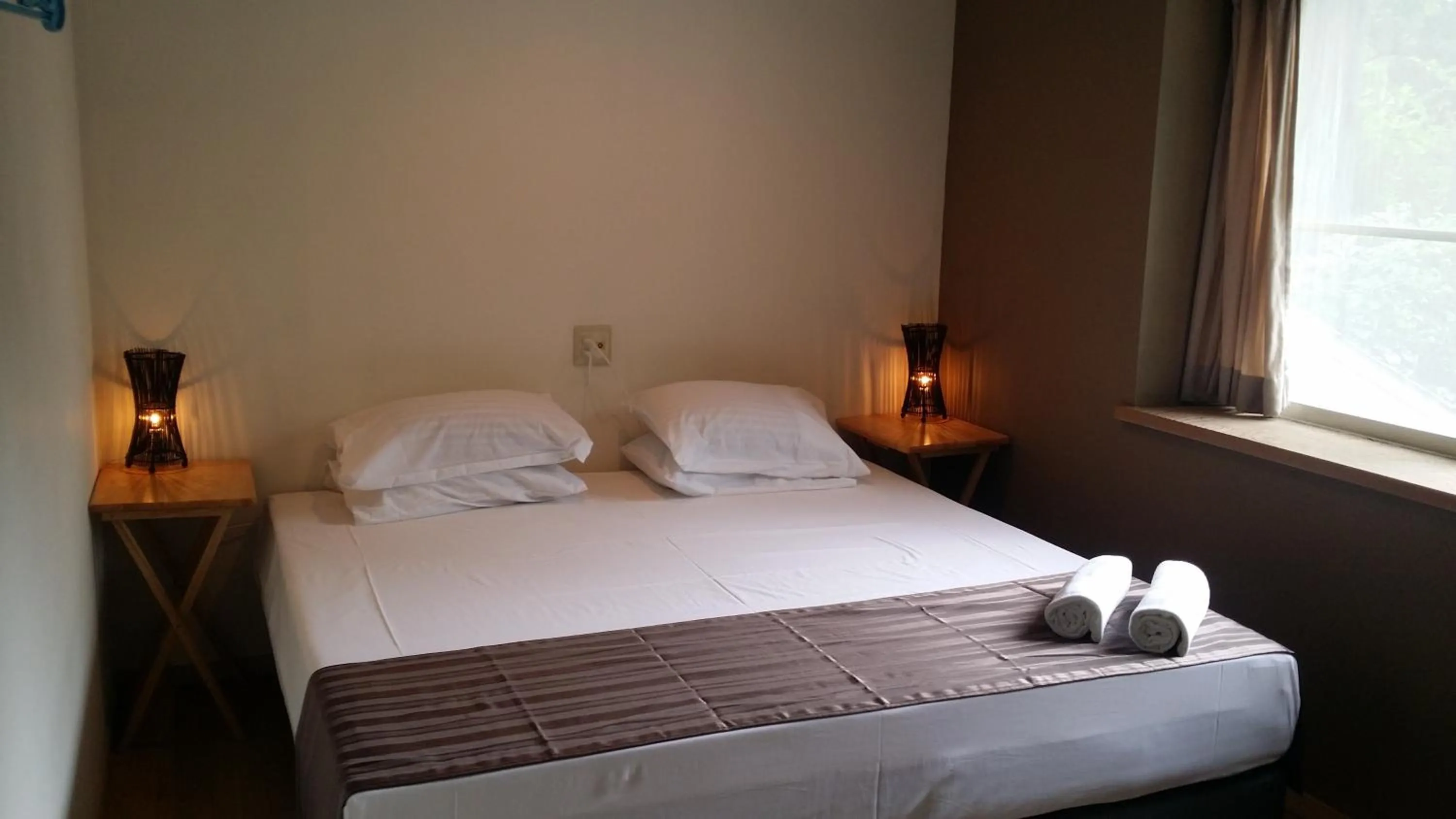Bed in Hakuba Haven Lodge