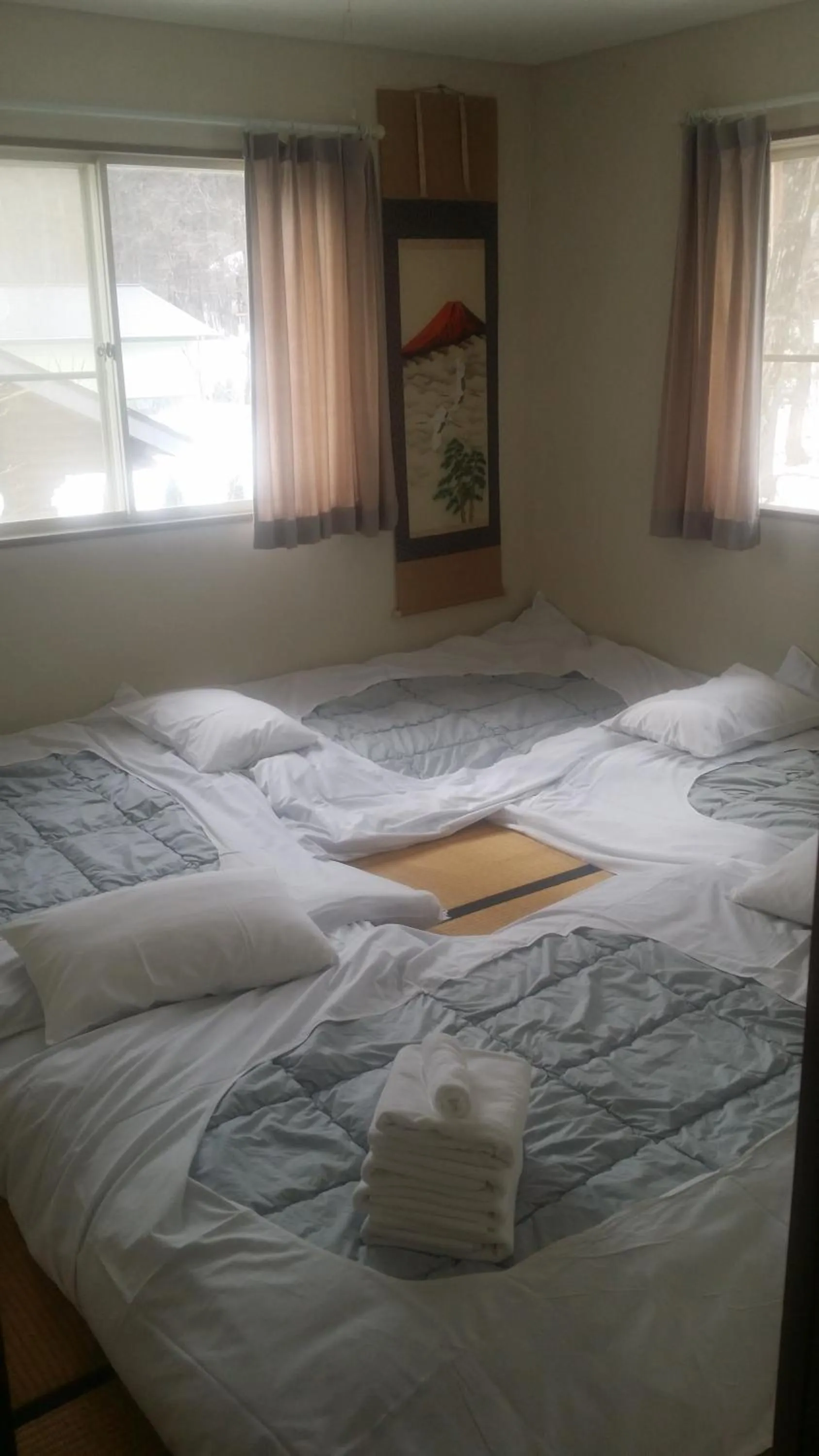 Bed in Hakuba Haven Lodge