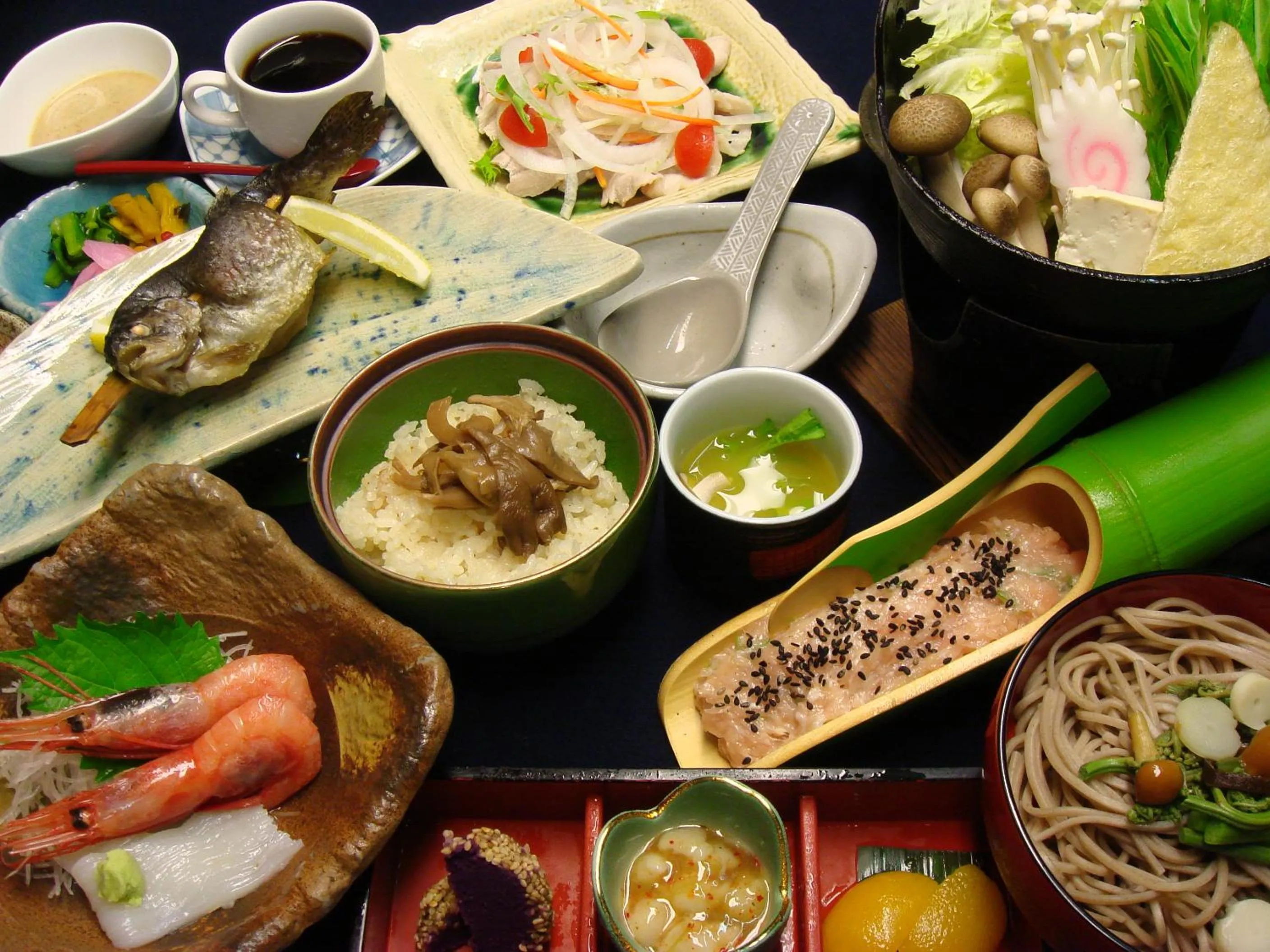 Dinner in Schole Hakuba