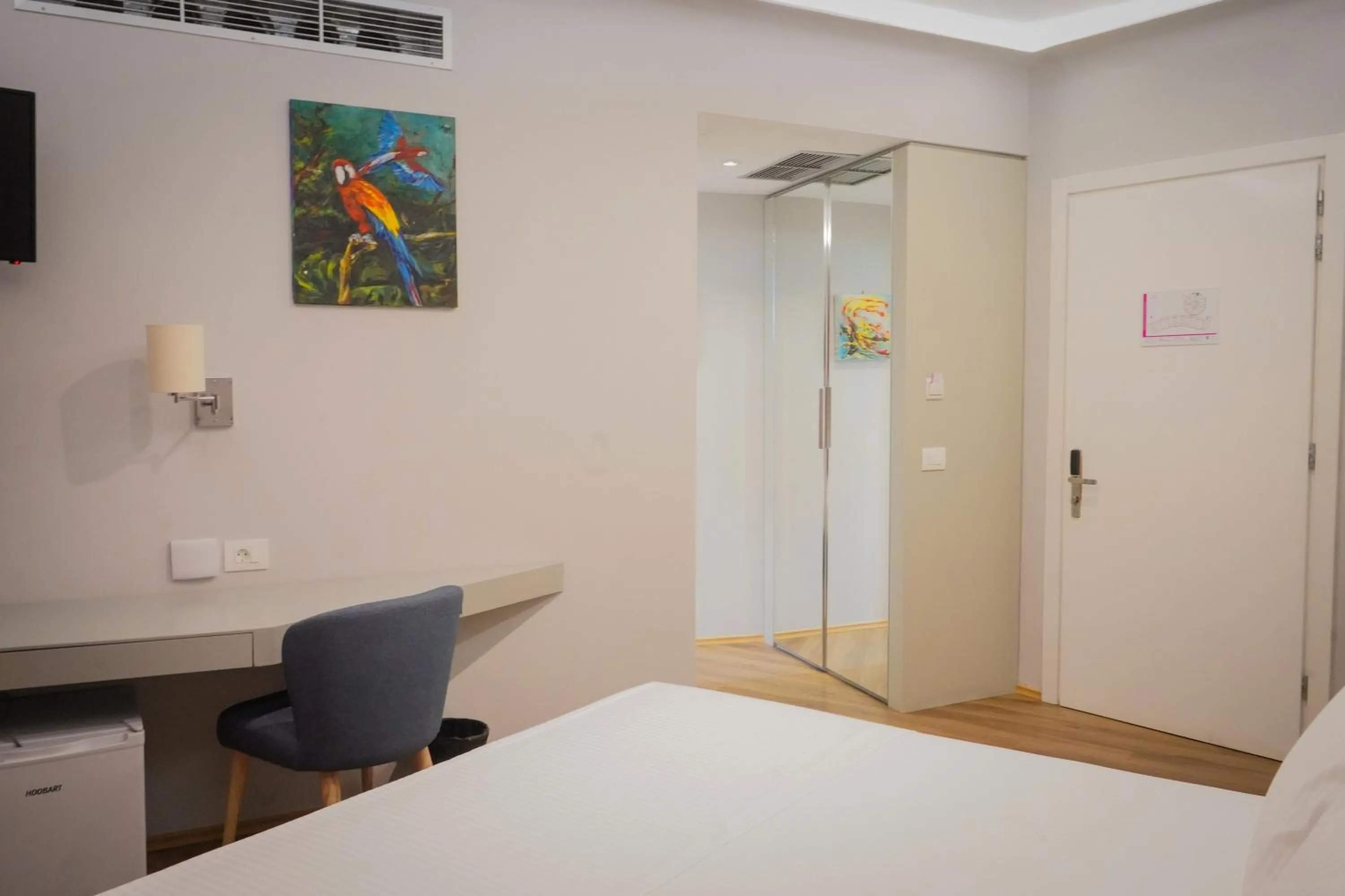 Bed in Bougainville Bay Hotel