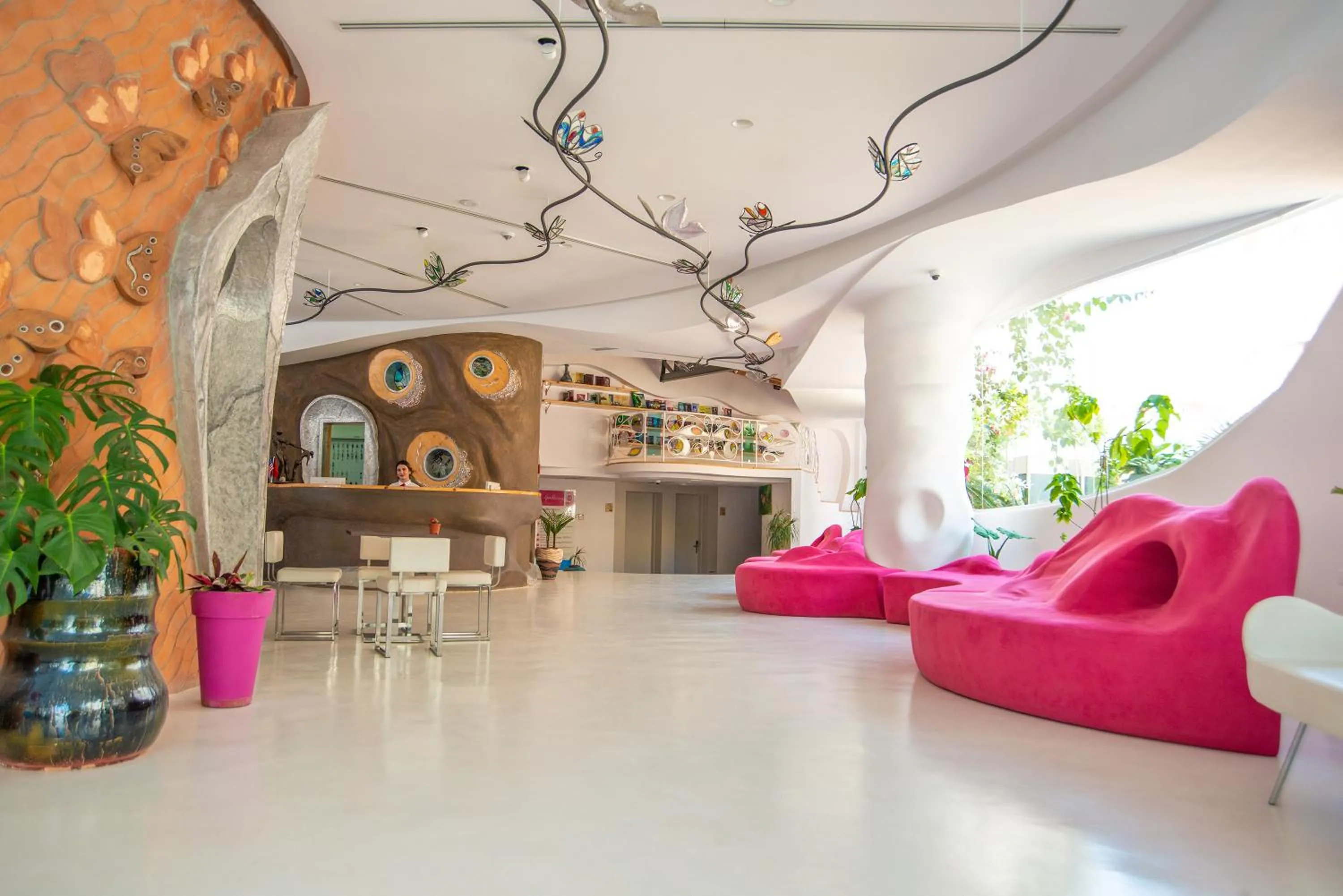 Library in Bougainville Bay Hotel