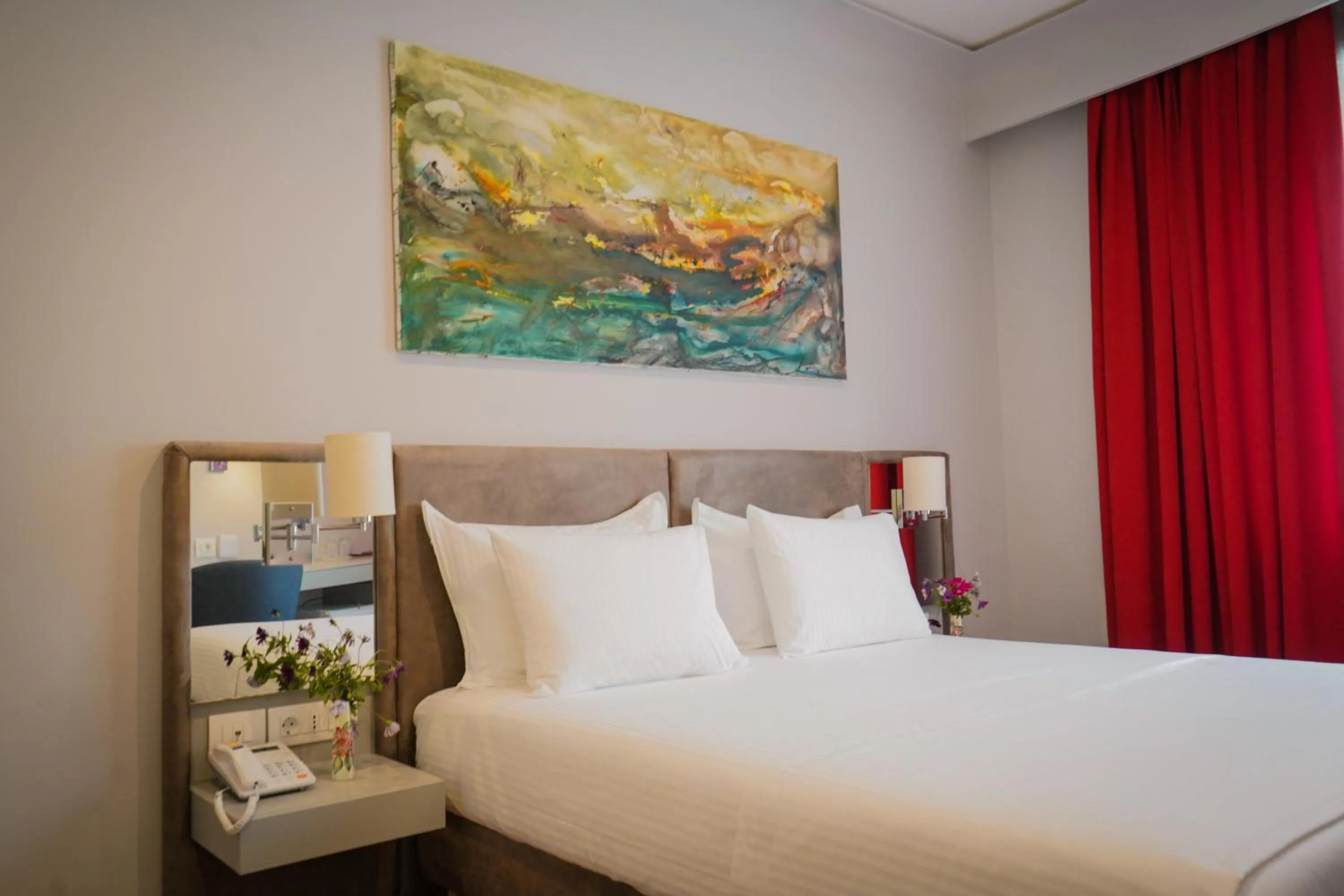 Bed in Bougainville Bay Hotel