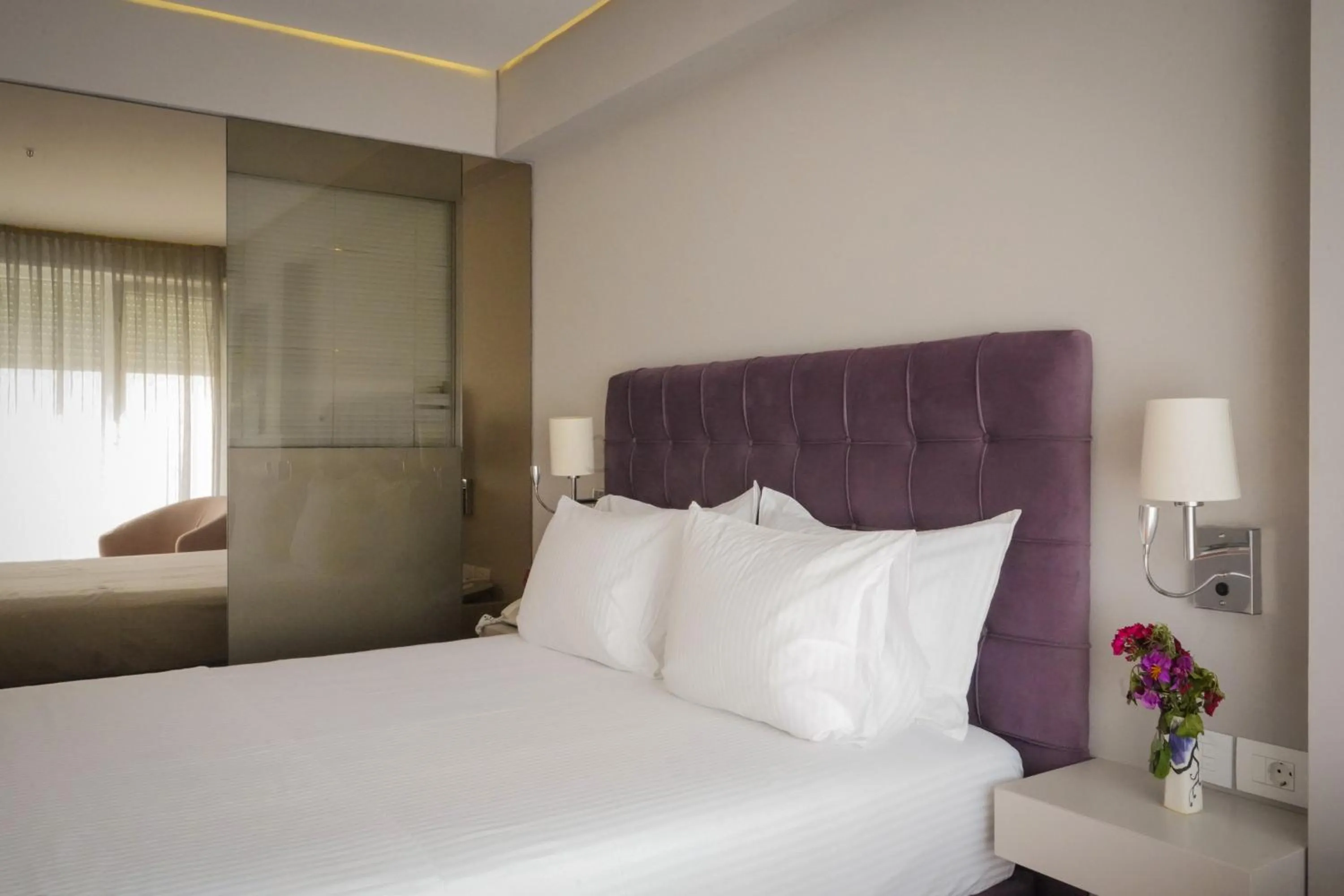 Bed in Bougainville Bay Hotel