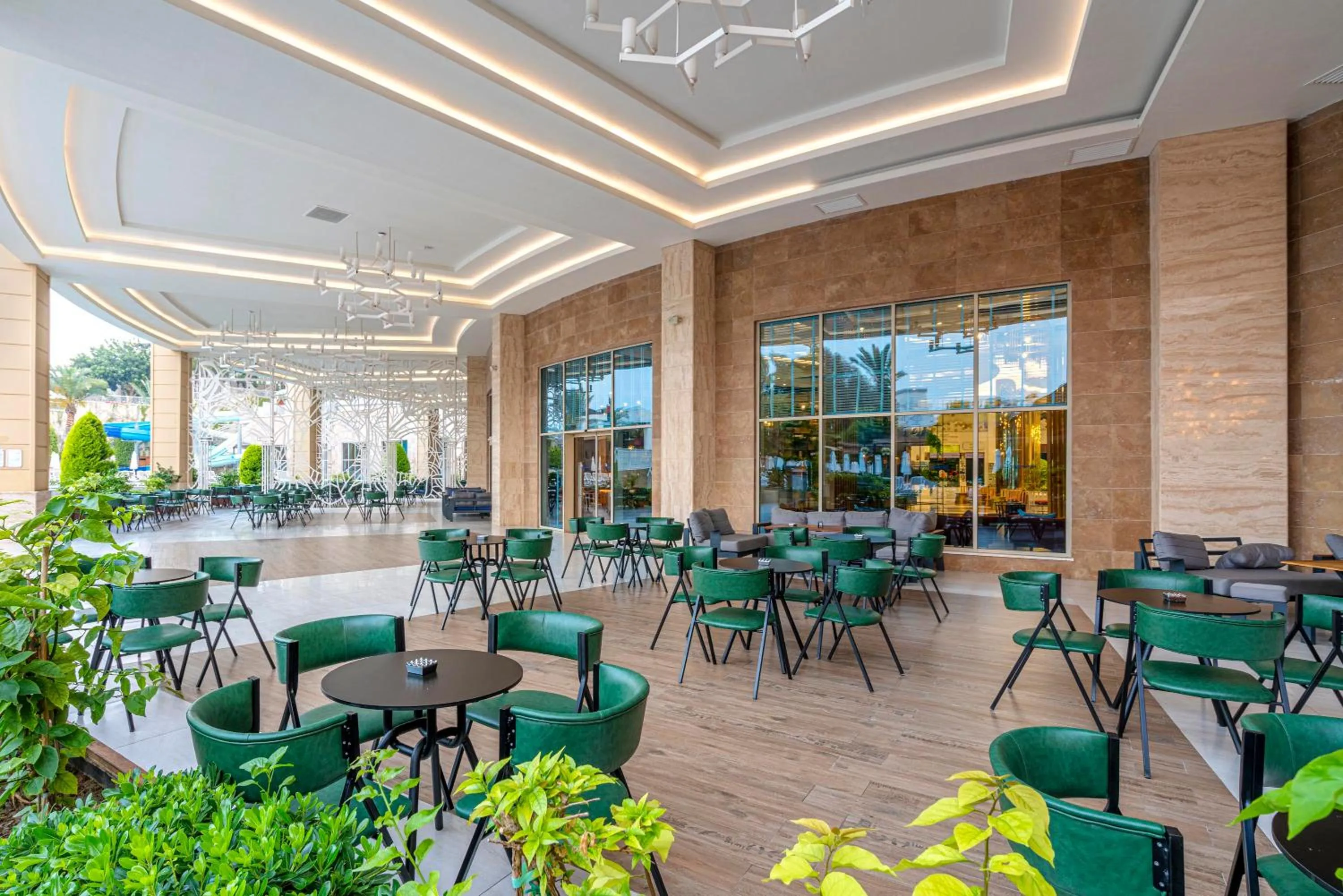 Balcony/Terrace, Restaurant/Places to Eat in Kirman Sidemarin Beach & Spa - All Inclusive