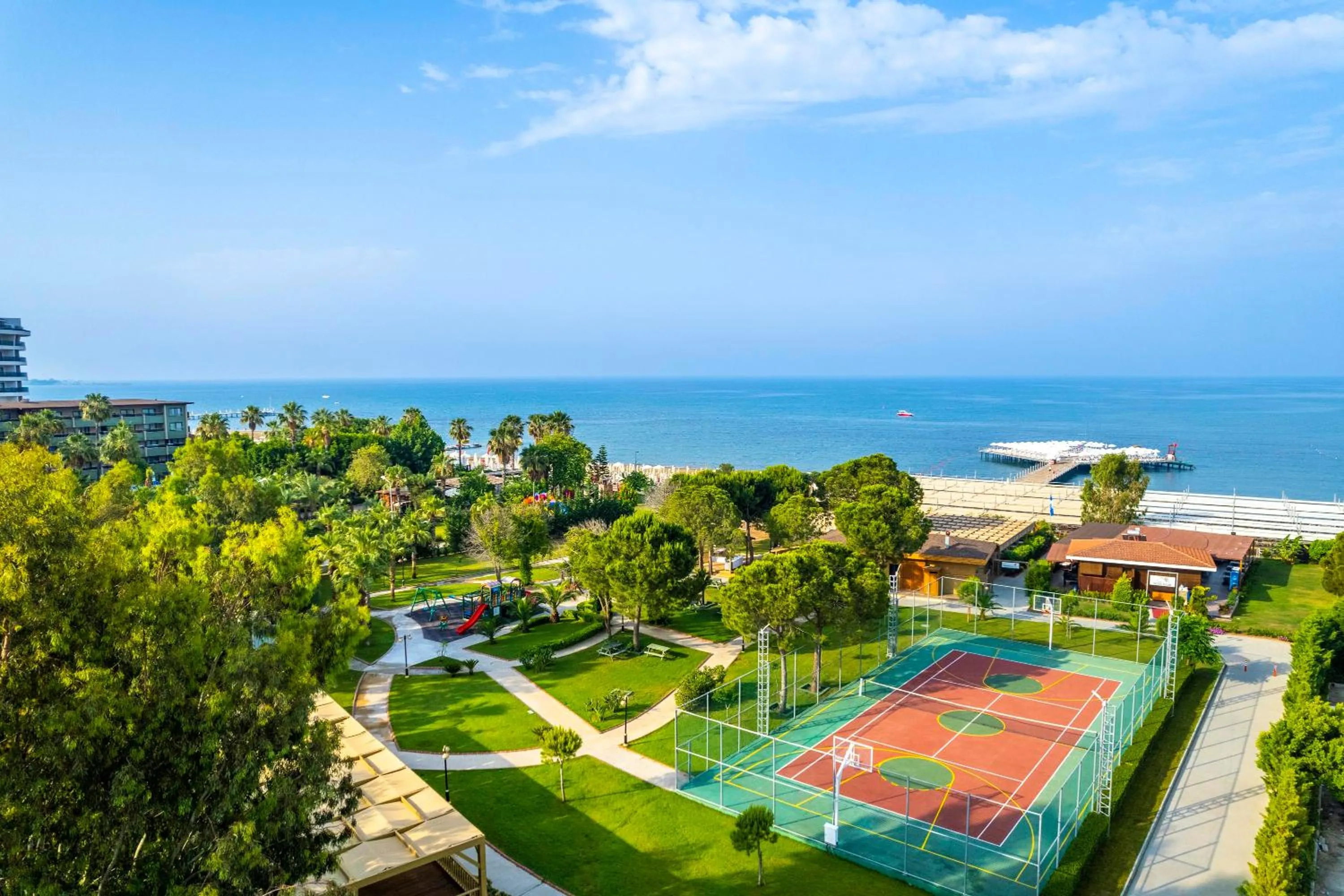 Garden, Bird's-eye View in Kirman Sidemarin Beach & Spa - All Inclusive
