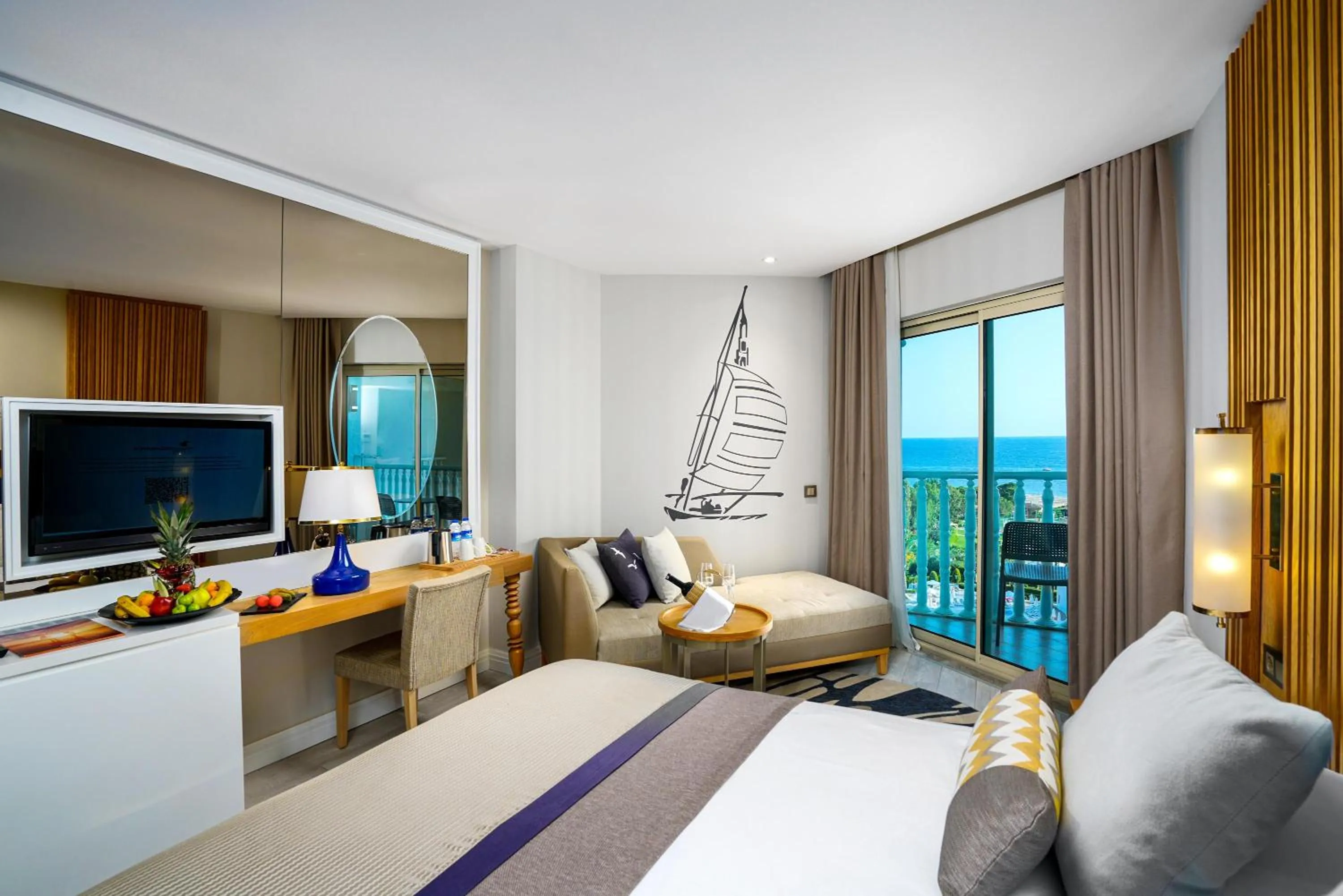 Bed in Kirman Sidemarin Beach & Spa - All Inclusive