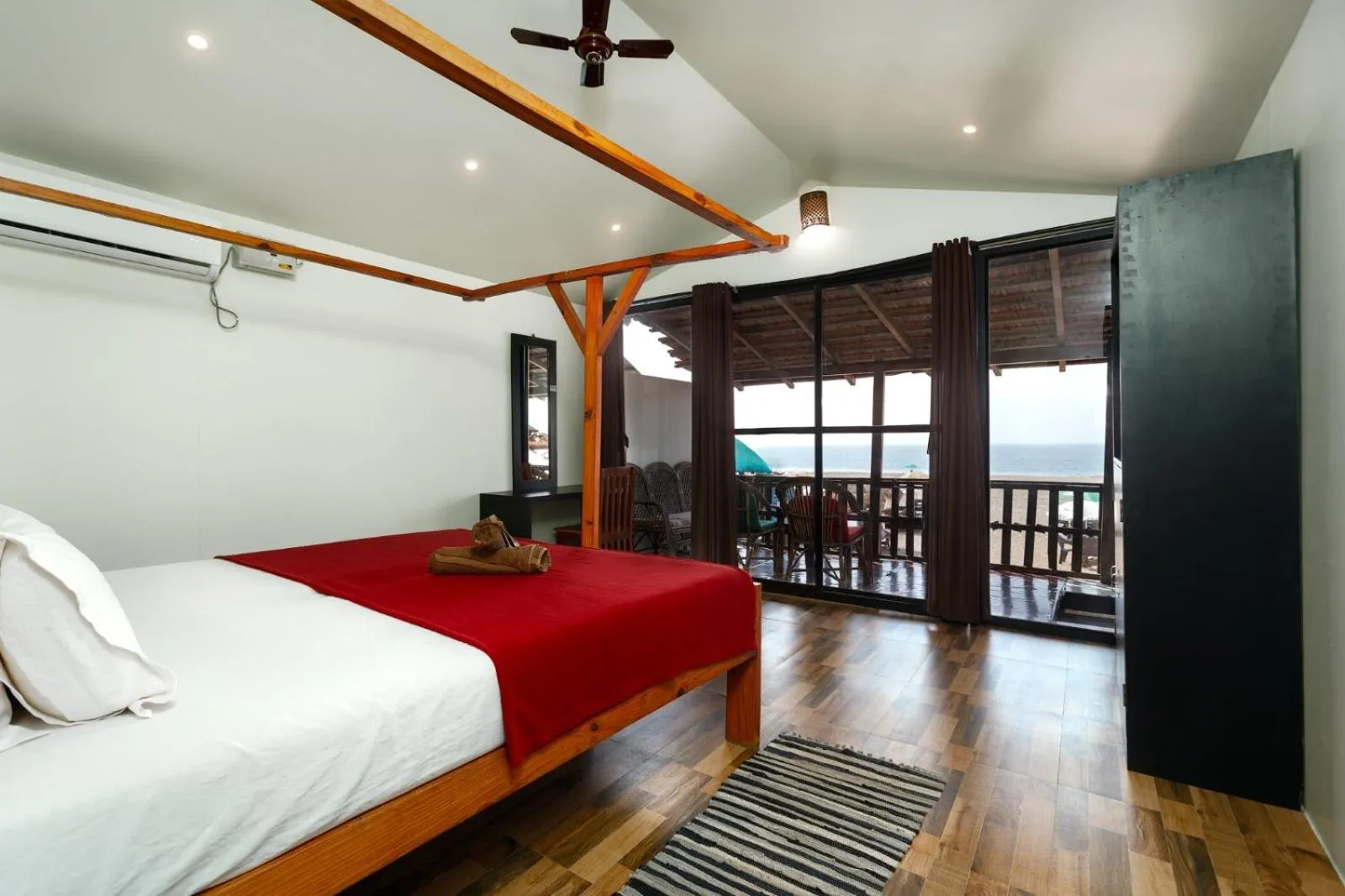 Bed in Om Shanti Beach Stay Patnem