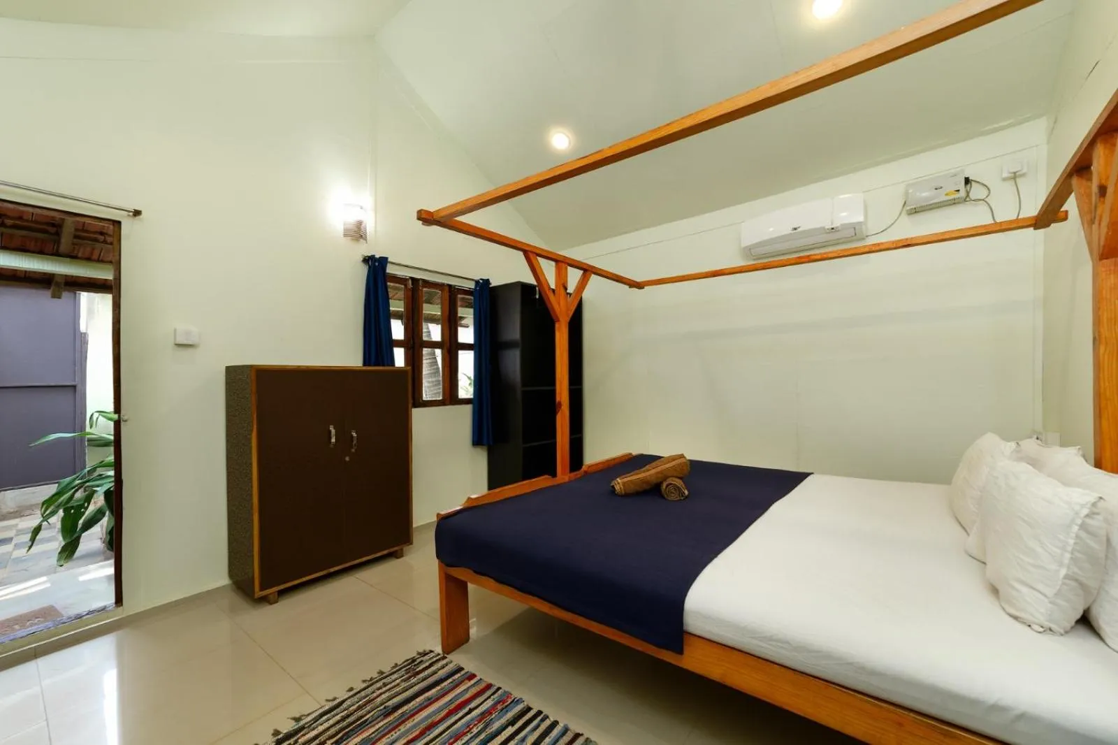 Bed in Om Shanti Beach Stay Patnem