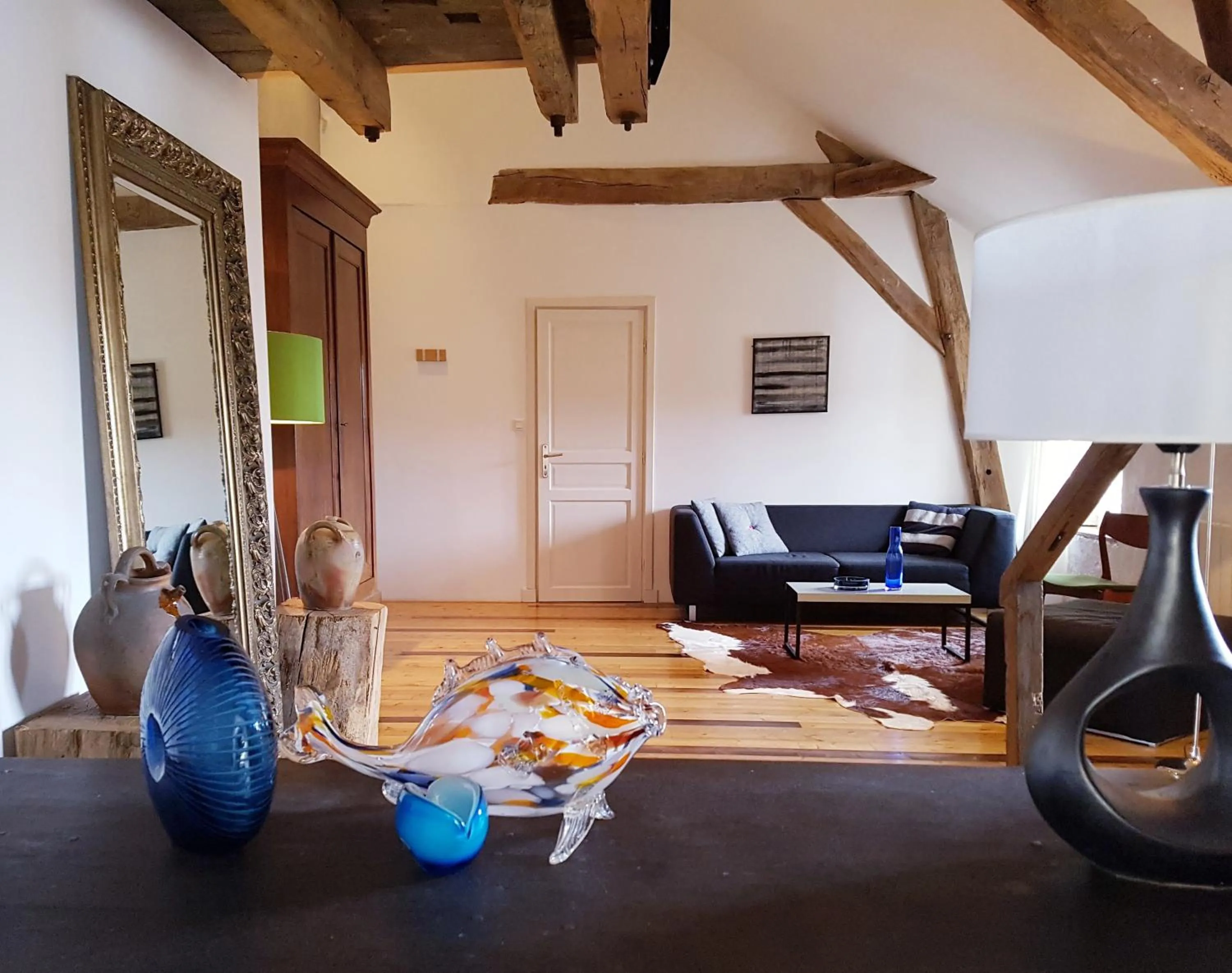 Living room in Moulin Renaudiots - Escapade Luxe Refuge cosy & Bourgogne au coin du feu