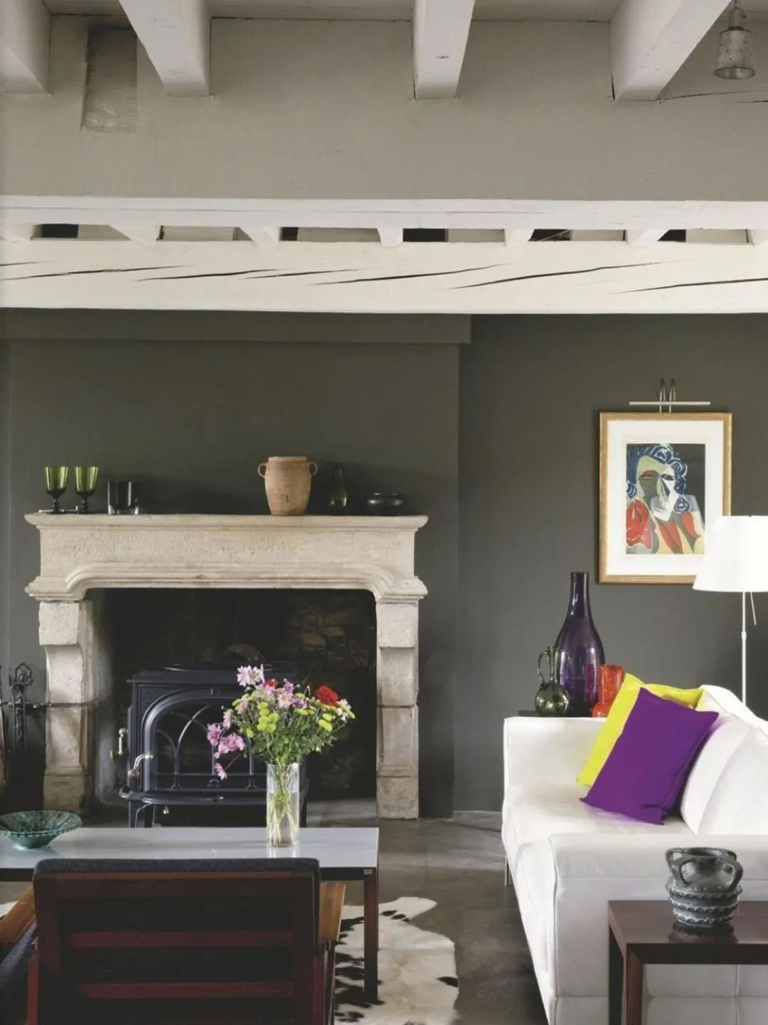 Living room in Moulin Renaudiots - Escapade Luxe Refuge cosy & Bourgogne au coin du feu