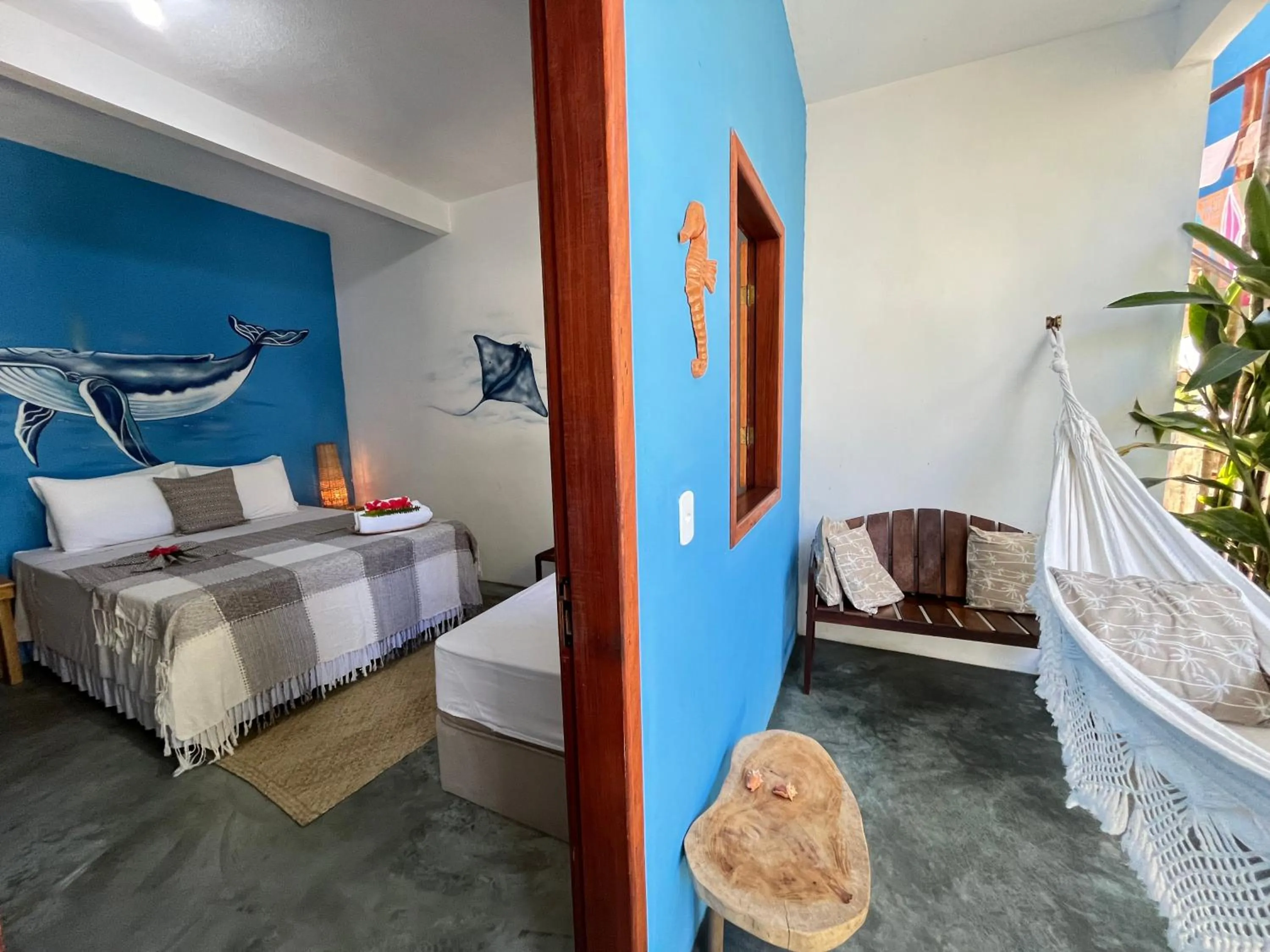 Patio, Bed in Pousada Nascente do Sol