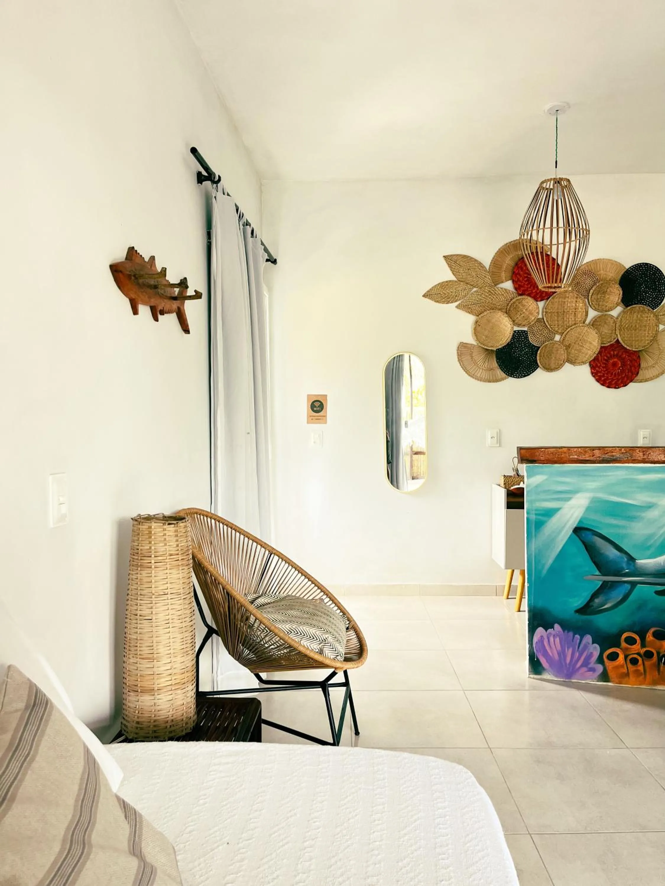 Living room in Pousada Nascente do Sol