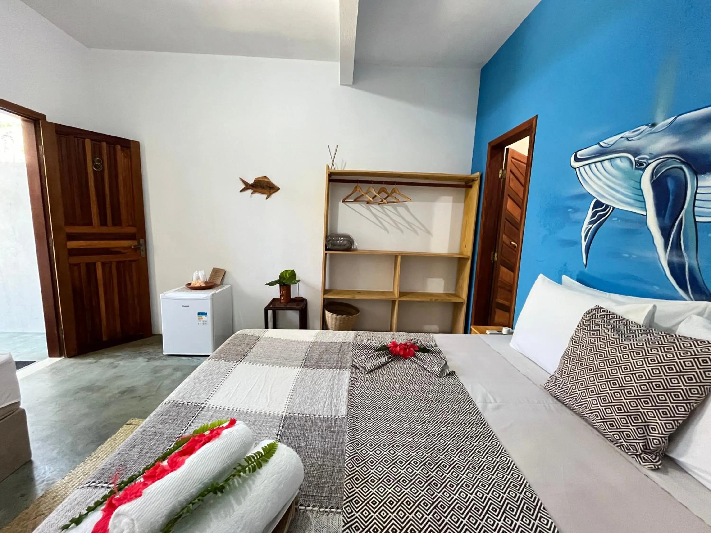 Bed in Pousada Nascente do Sol