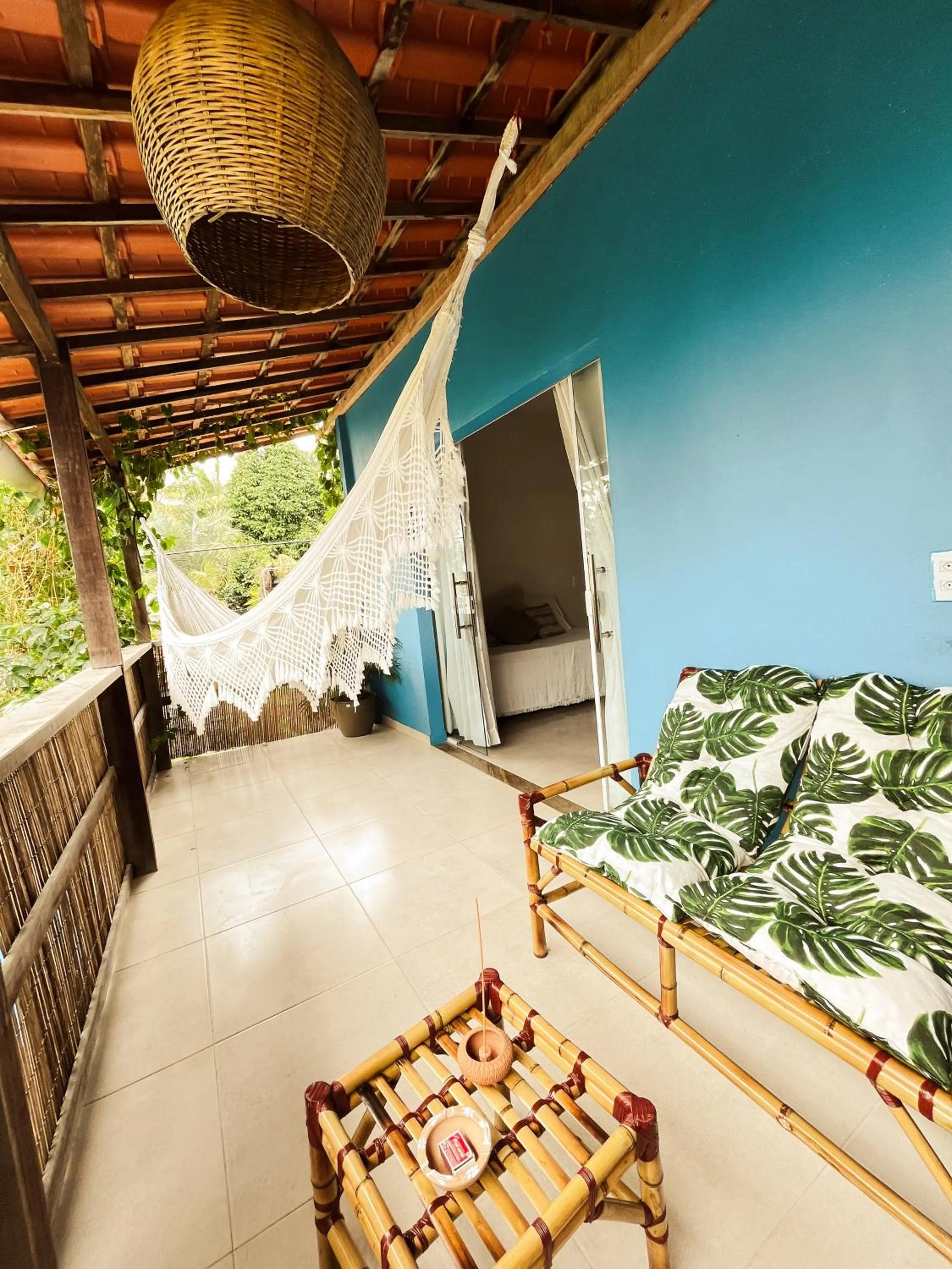 Seating area in Pousada Nascente do Sol