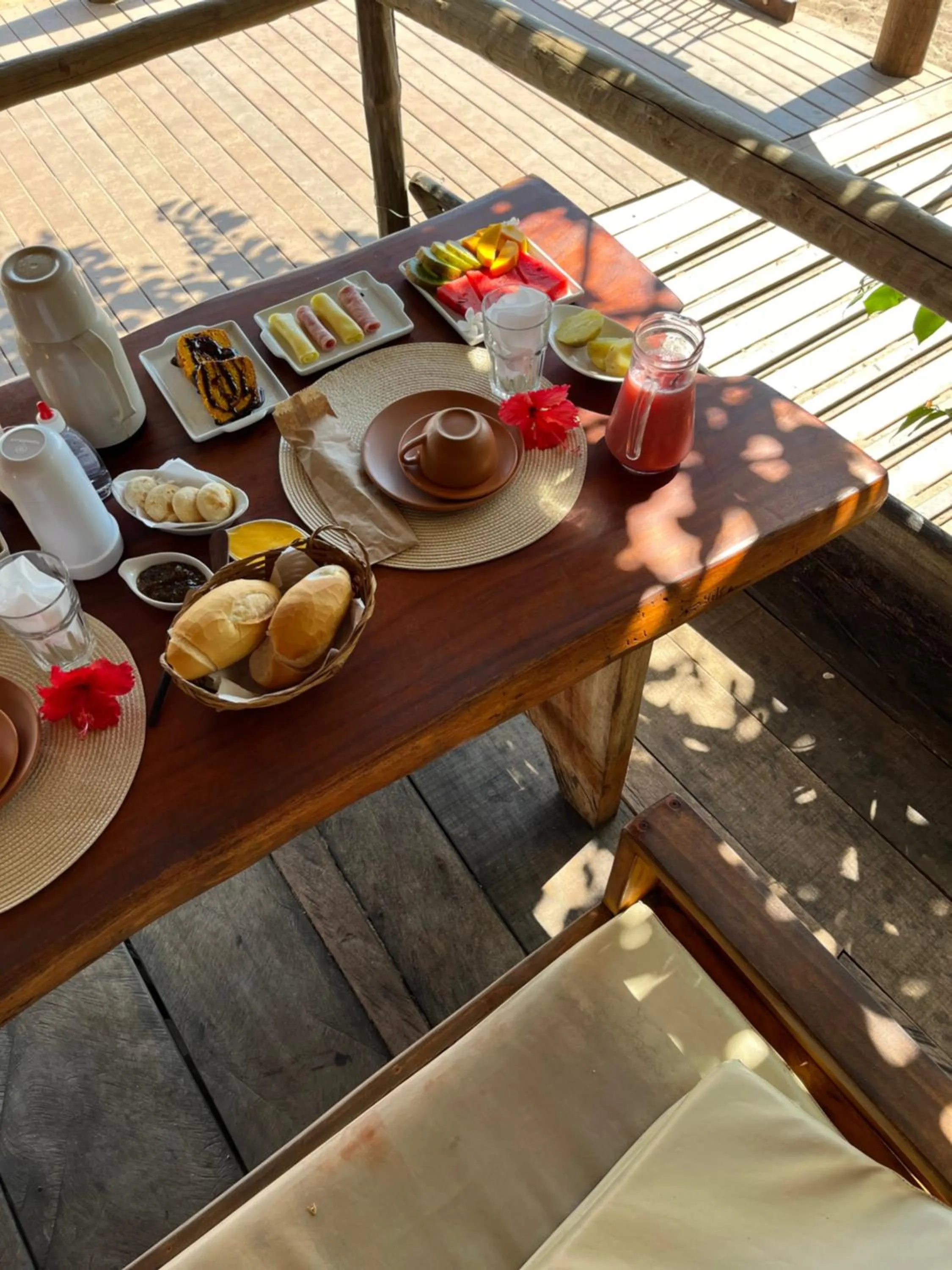 Breakfast in Pousada Nascente do Sol
