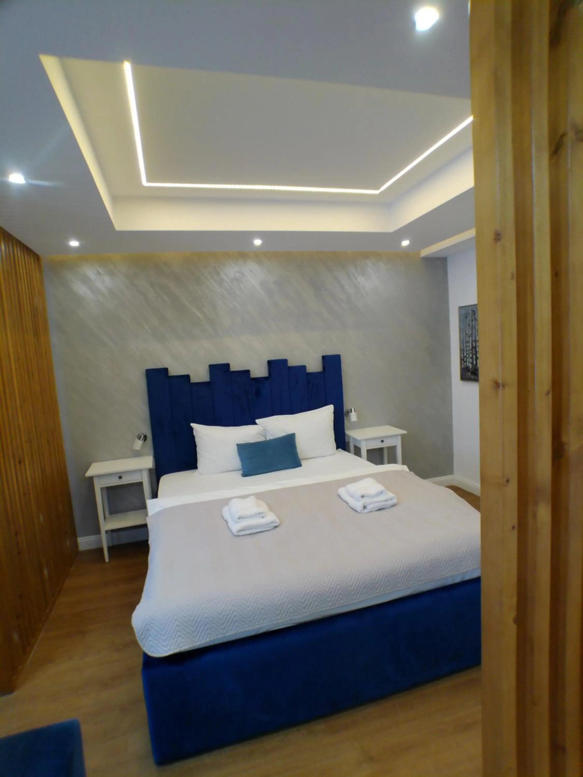 Bedroom, Bed in Upground Residence Apartments