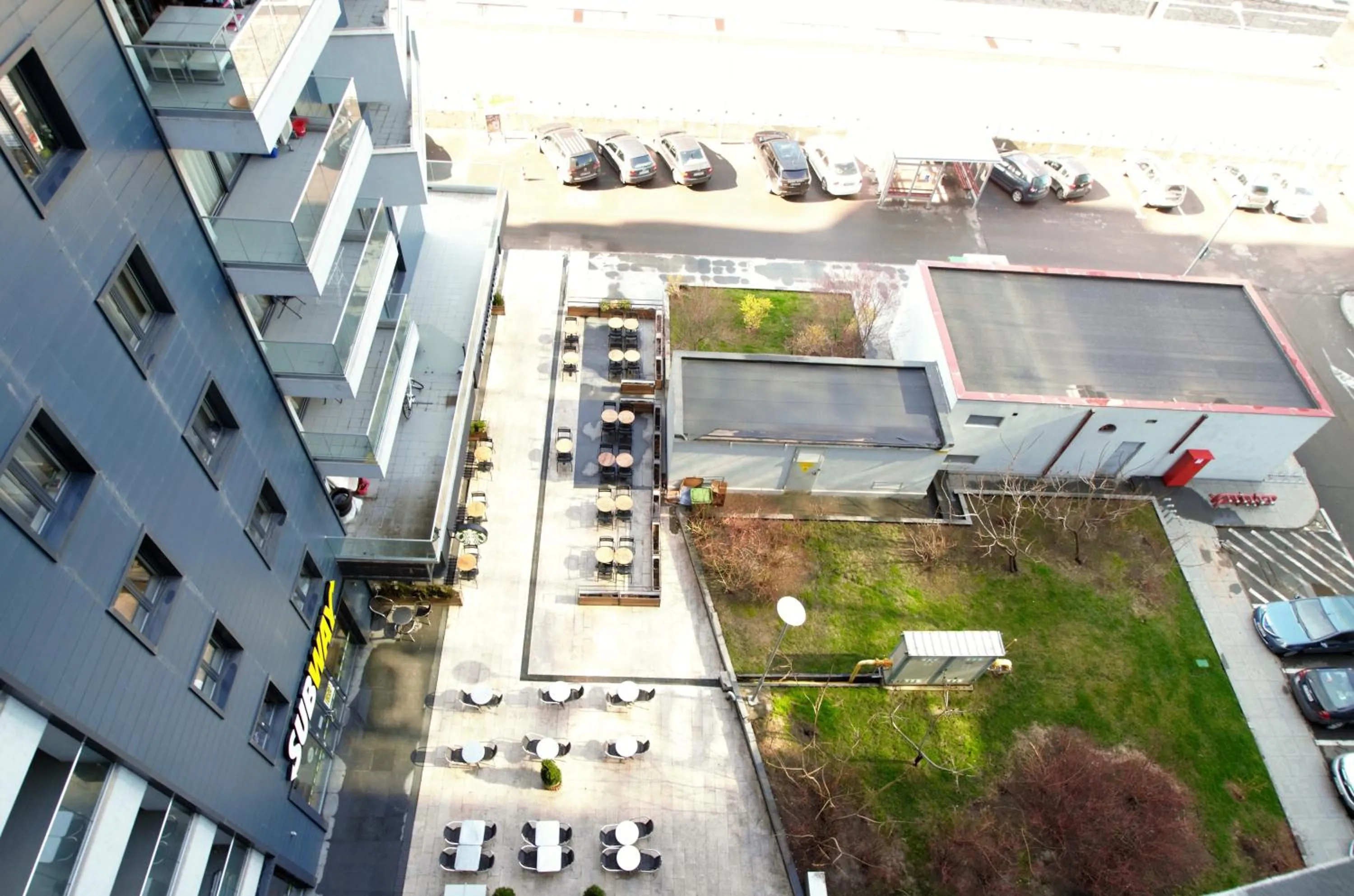 Garden view in Upground Residence Apartments