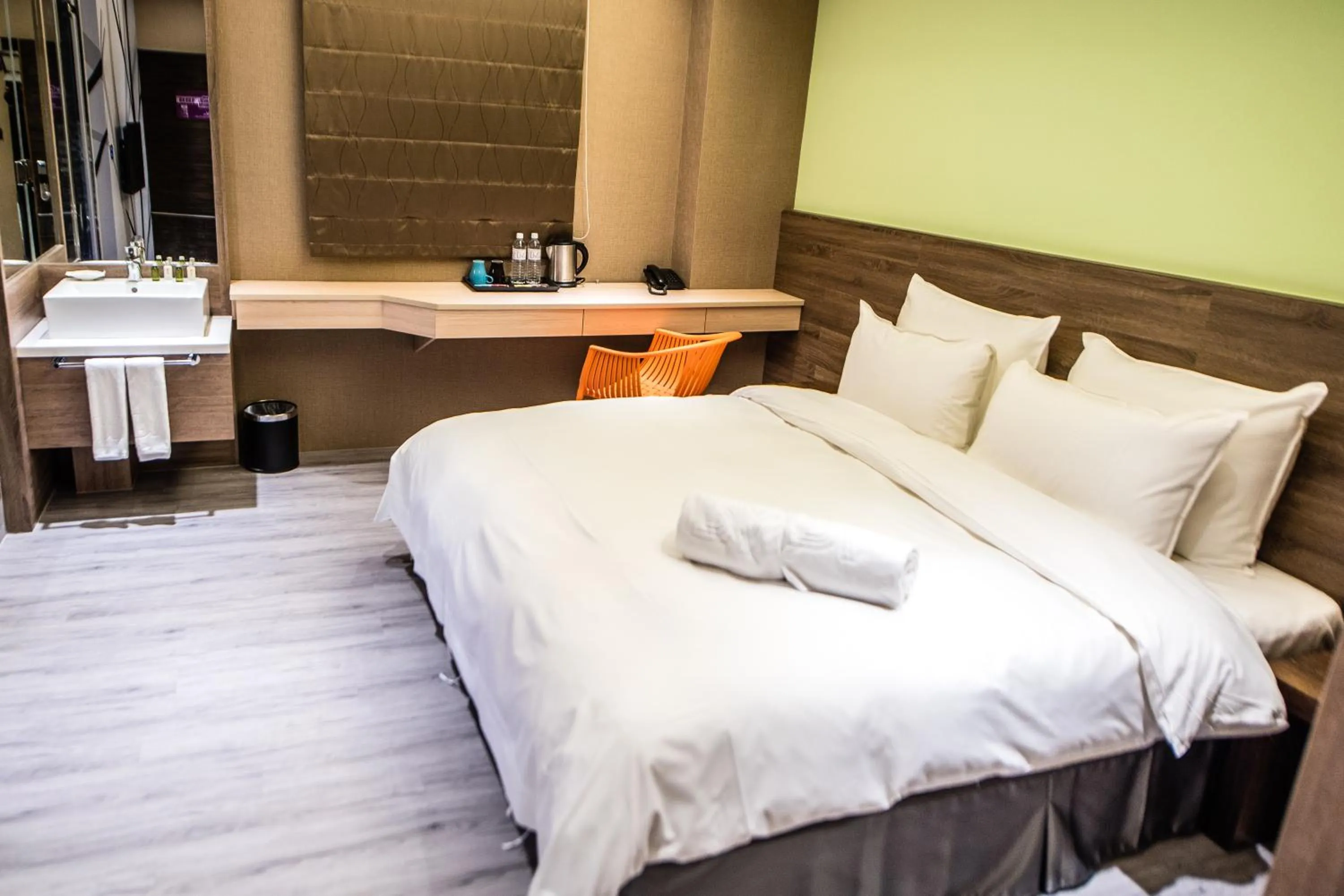 Photo of the whole room, Bed in SIX FUKUN HOTEL