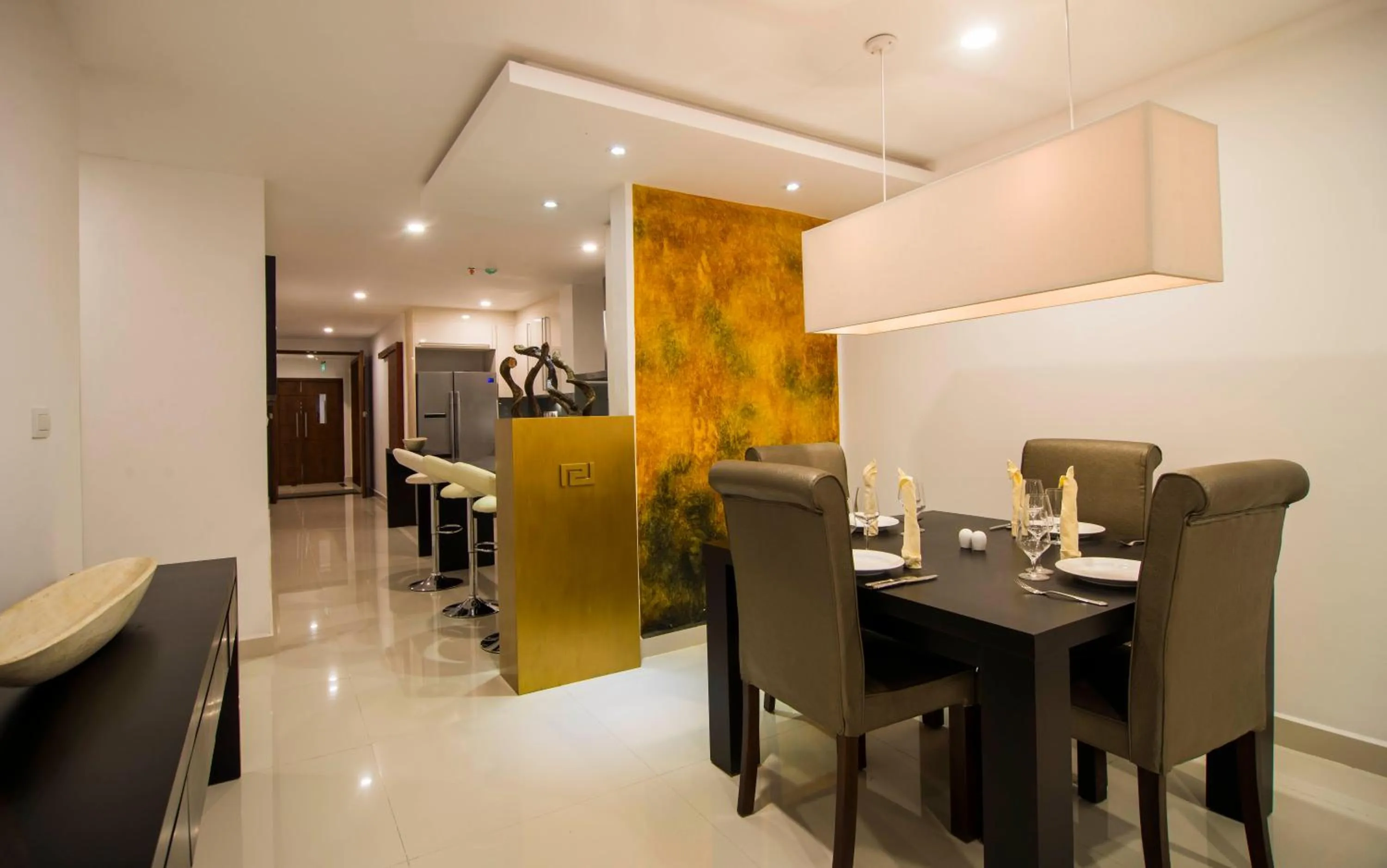 Dining area in Platinum One Suites