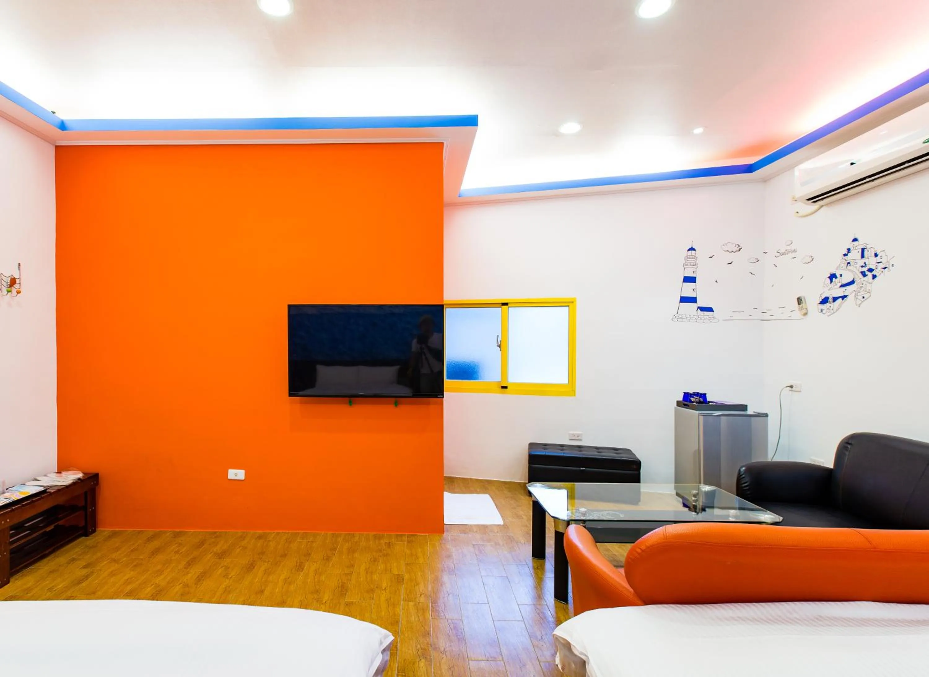 Living room, Bed in Star Inn 888