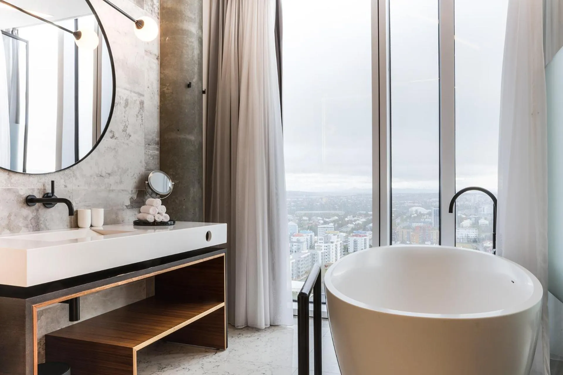 Bathroom in Tower Suites Reykjavík