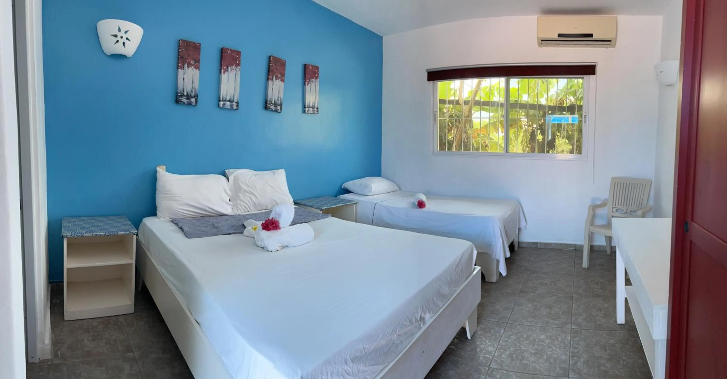 Bed in Albergo El Pulpo, Bayahíbe