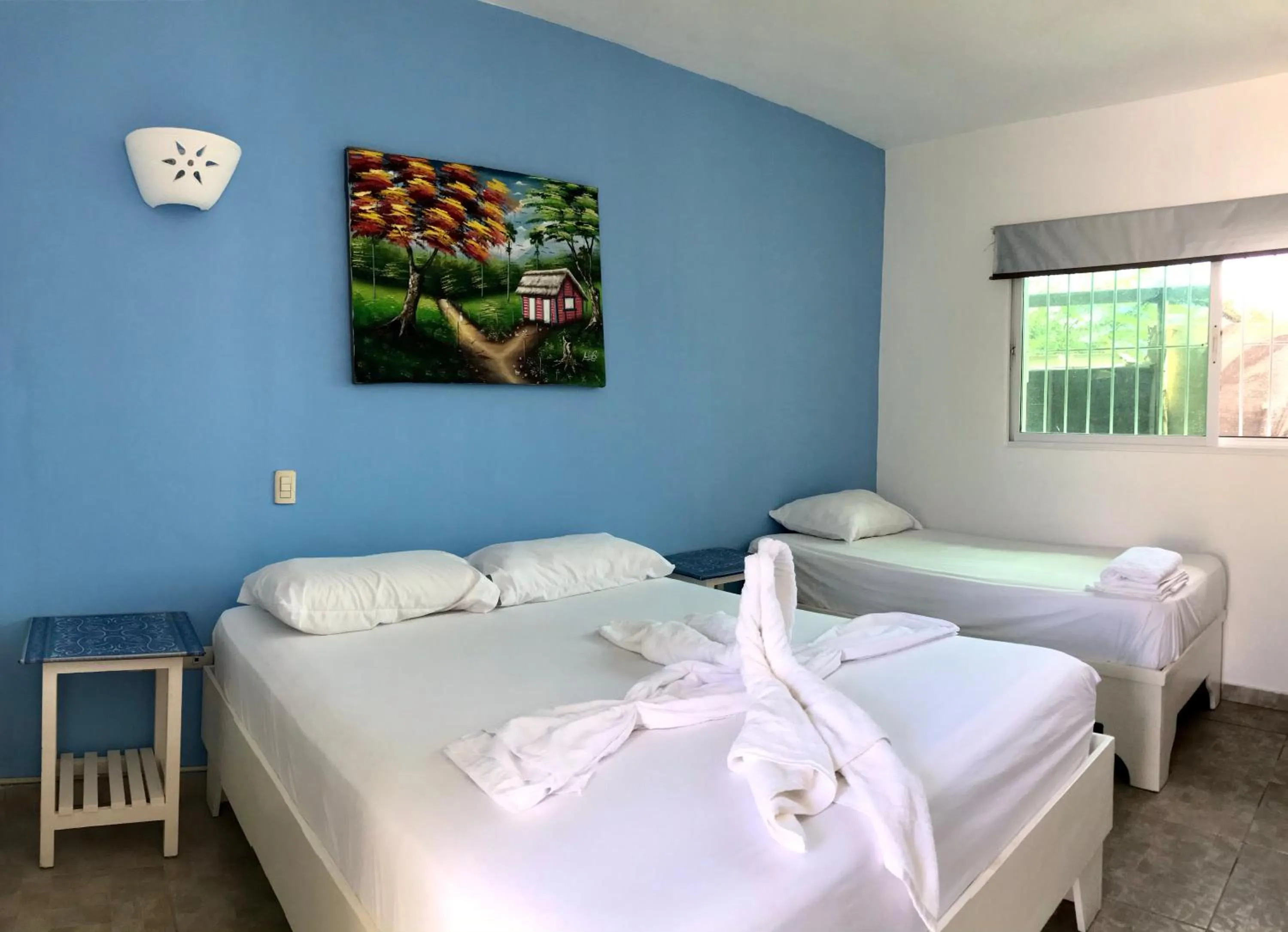 Bed in Albergo El Pulpo, Bayahíbe