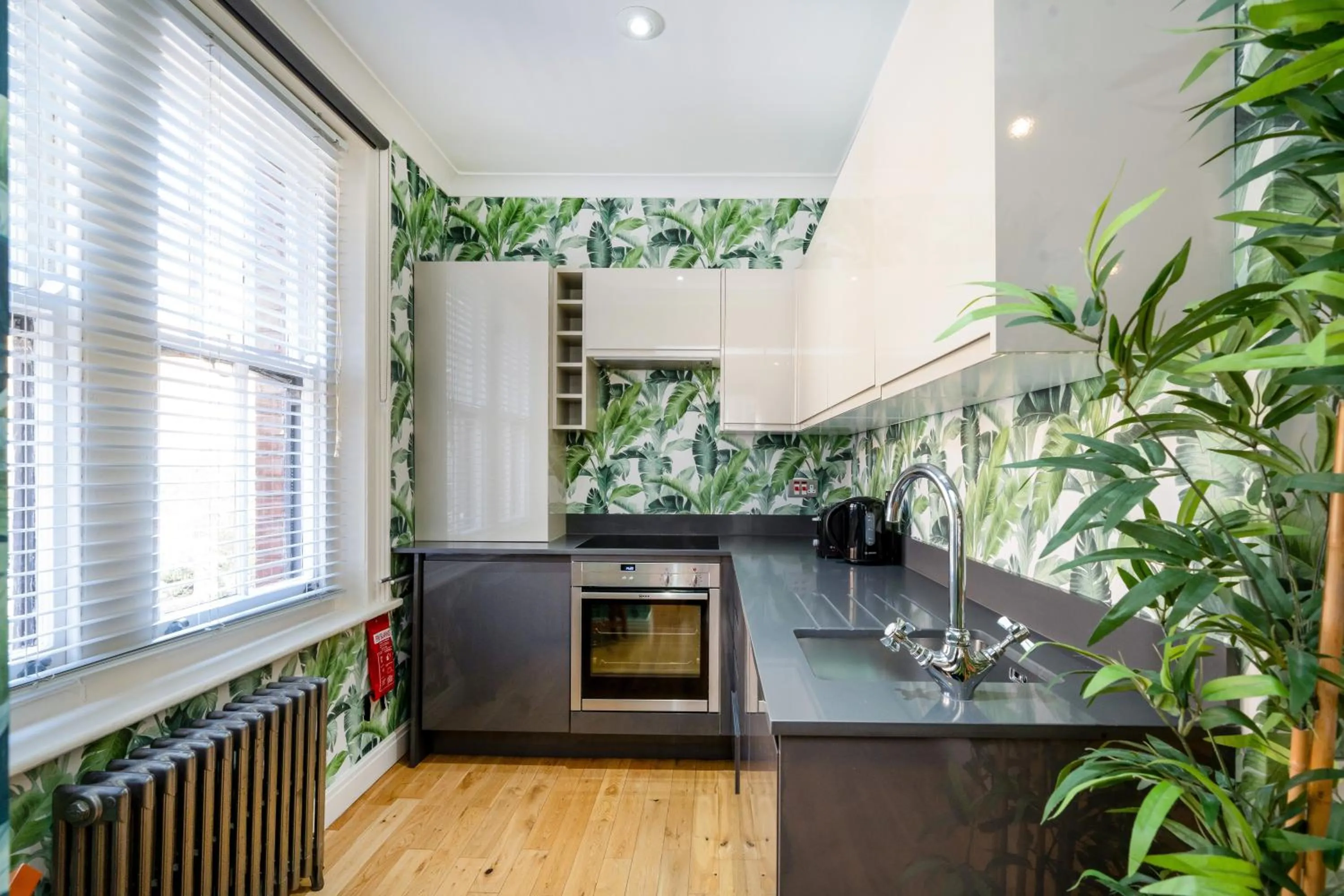 Kitchen or kitchenette in Crashpads Shoreditch Brick Lane Mini Lofts