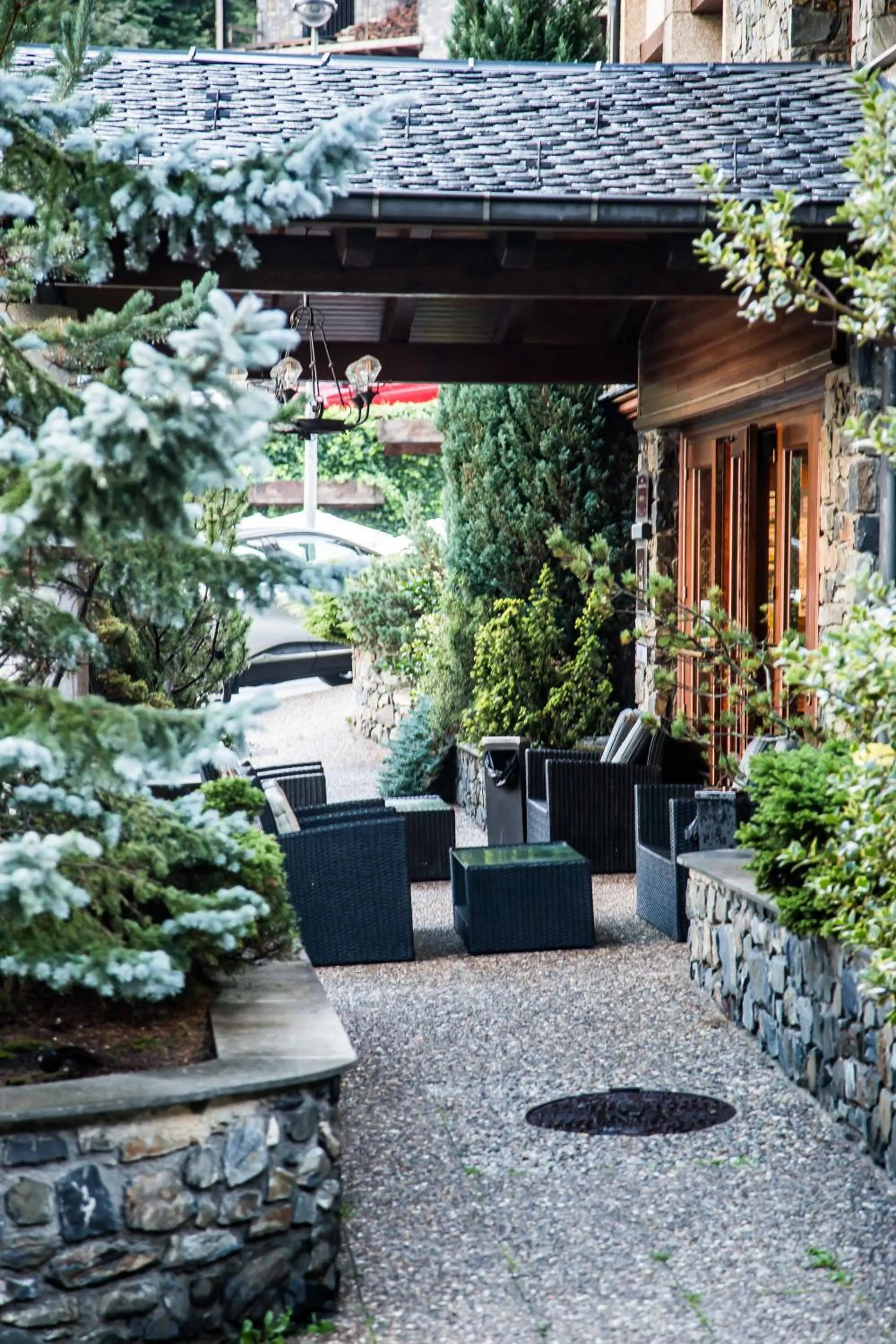 Lobby or reception in Hotel Xalet Verdú