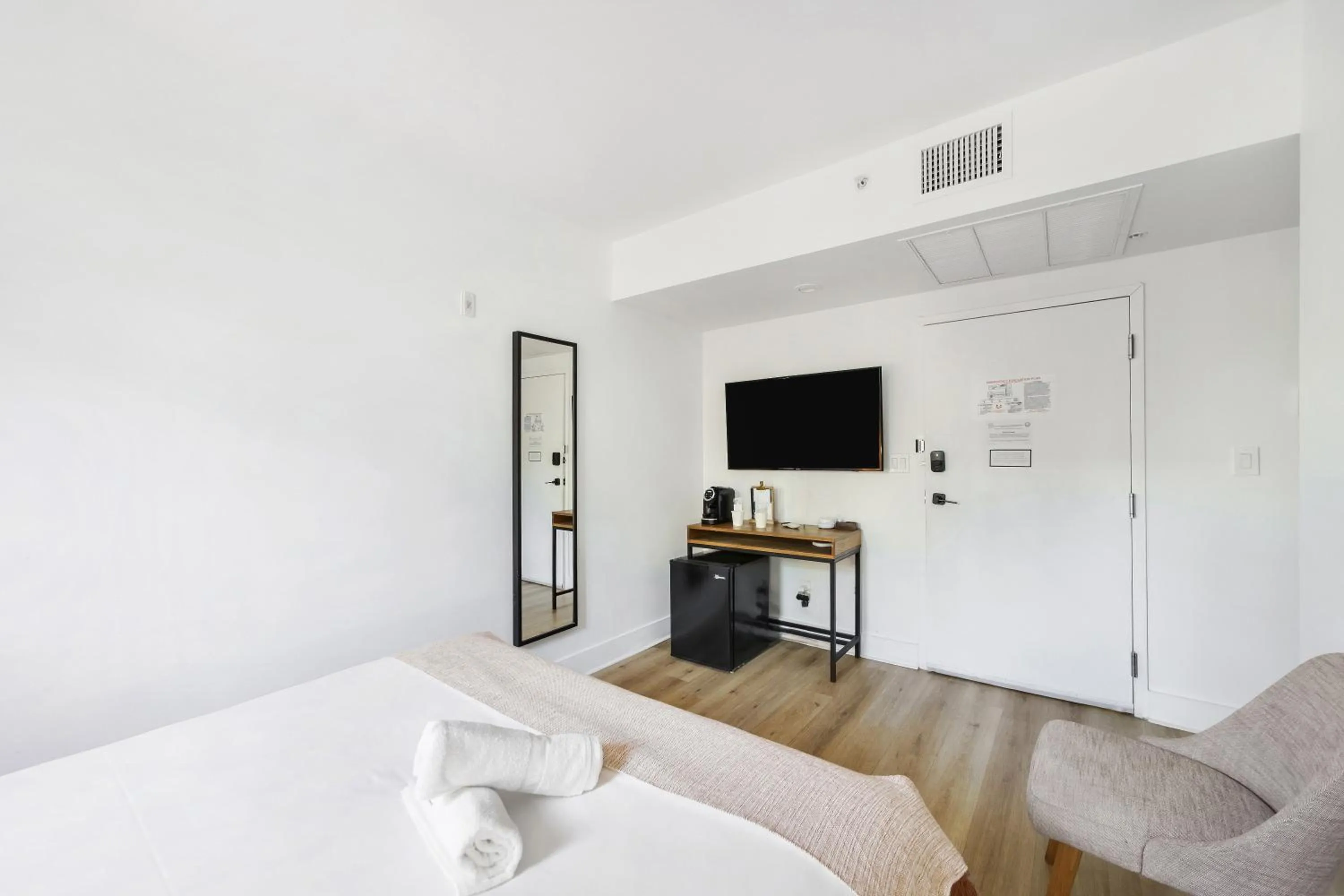 Bed in The Meridian Hotel by At Mine Hospitality