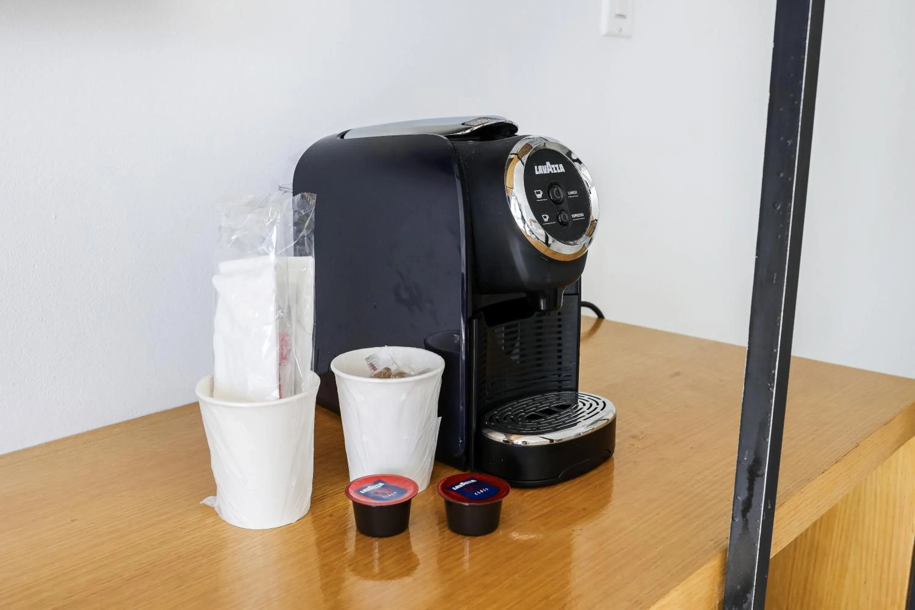 Coffee/tea facilities in The Meridian Hotel by At Mine Hospitality