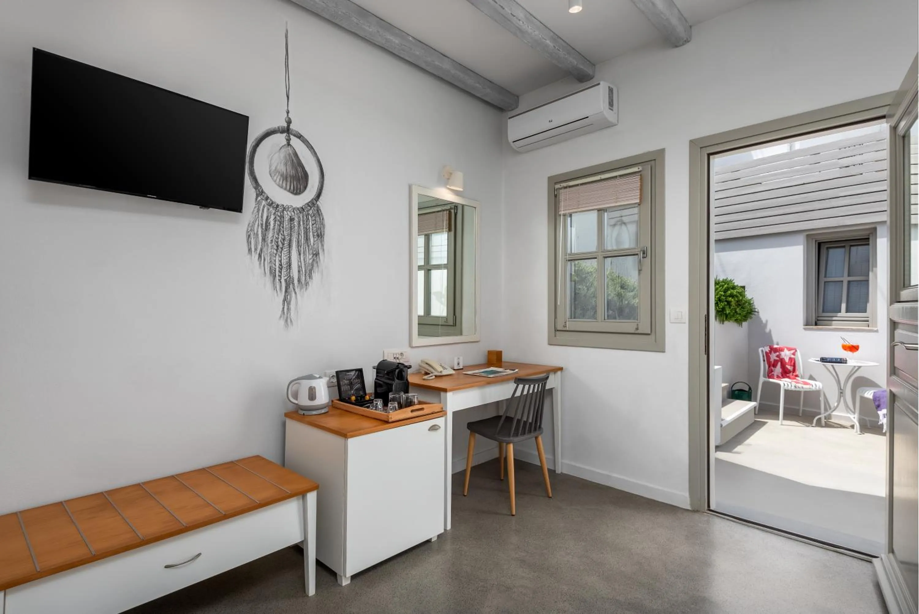 Decorative detail in Lindos Comfy Suites