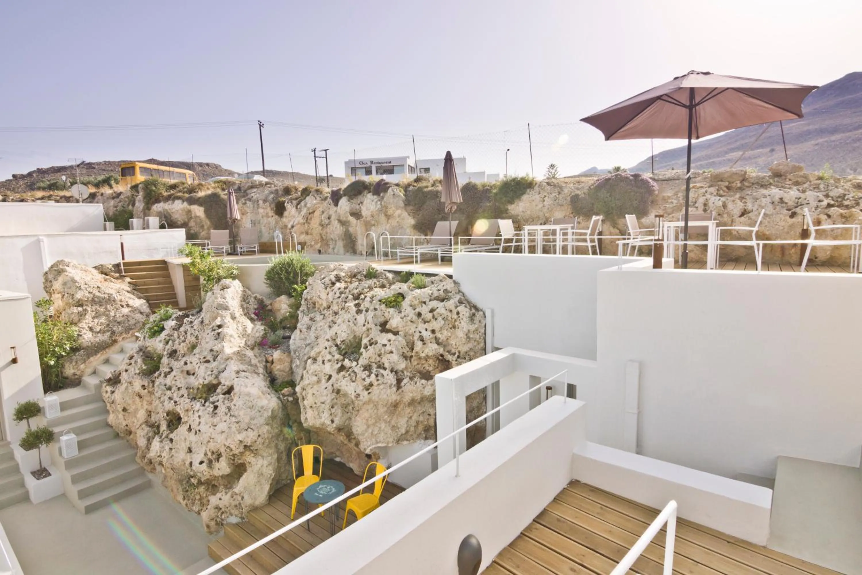 Natural landscape in Lindos Comfy Suites