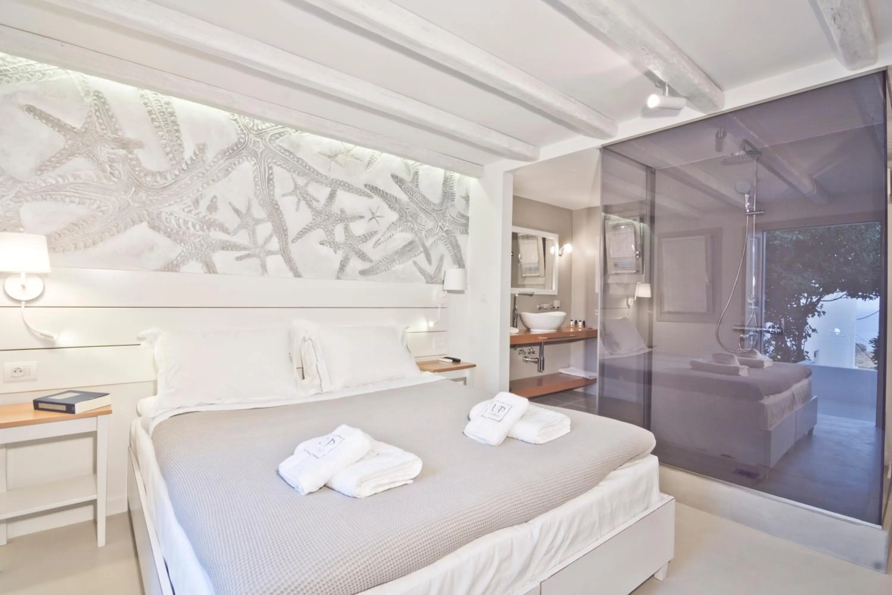 Bed in Lindos Comfy Suites