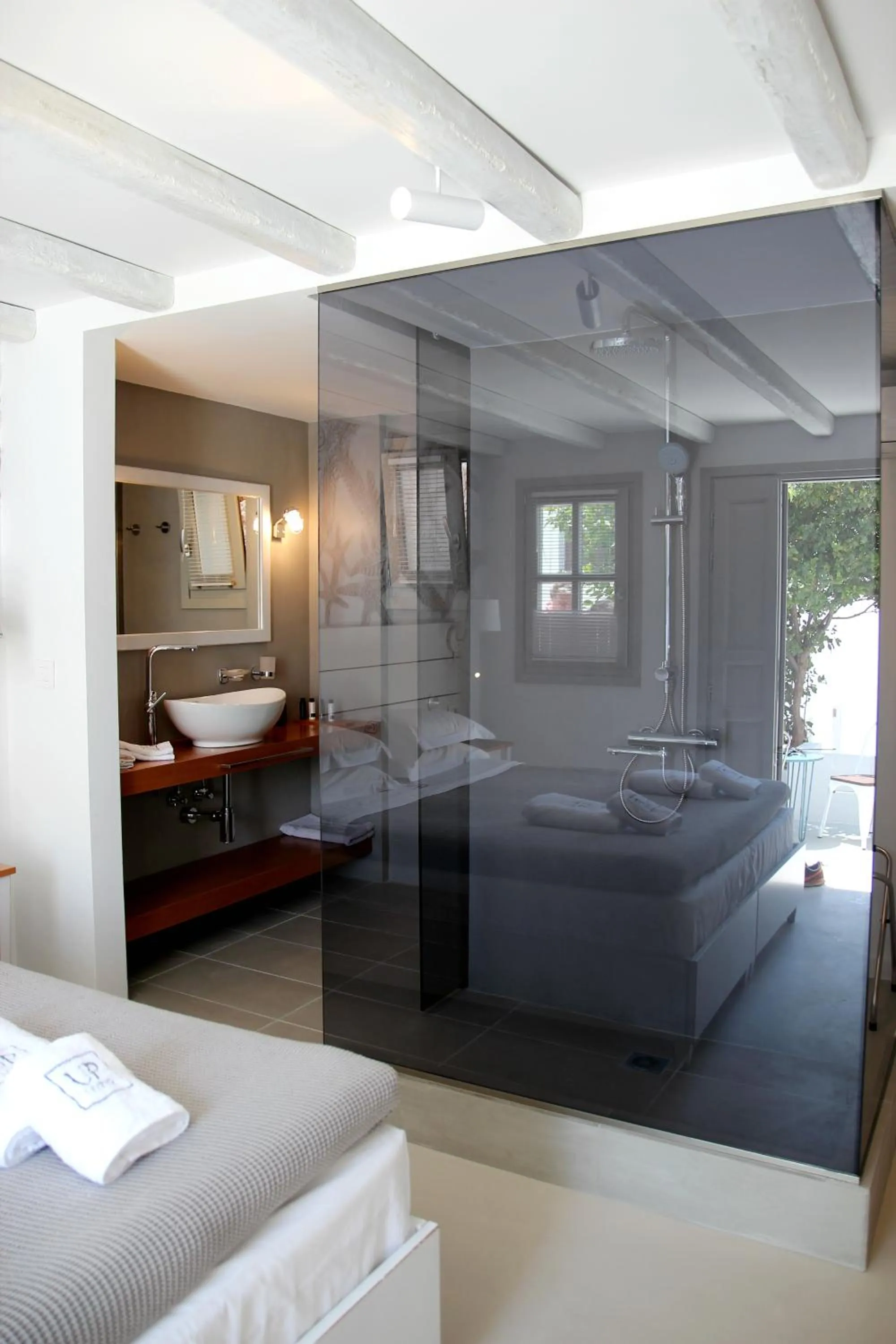 Bed in Lindos Comfy Suites