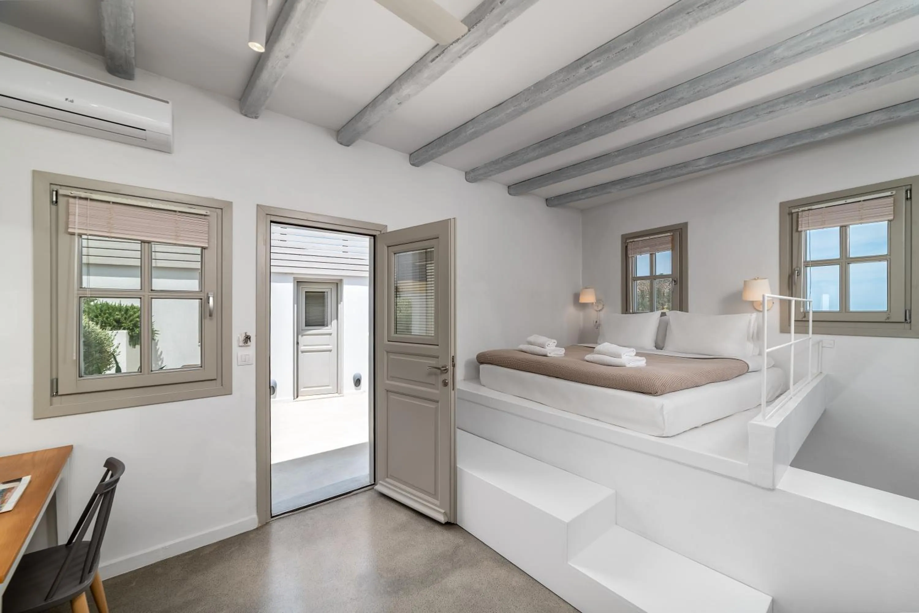 Decorative detail, Bed in Lindos Comfy Suites