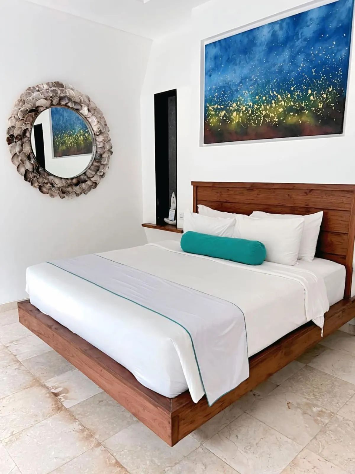 Bed in Kamil Villas