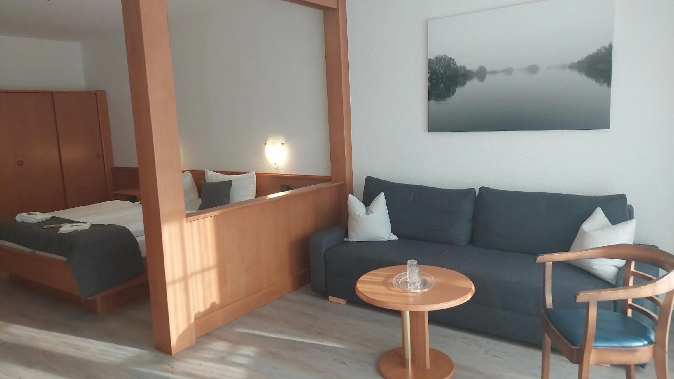 Bed in Hotel Am Meilenstein