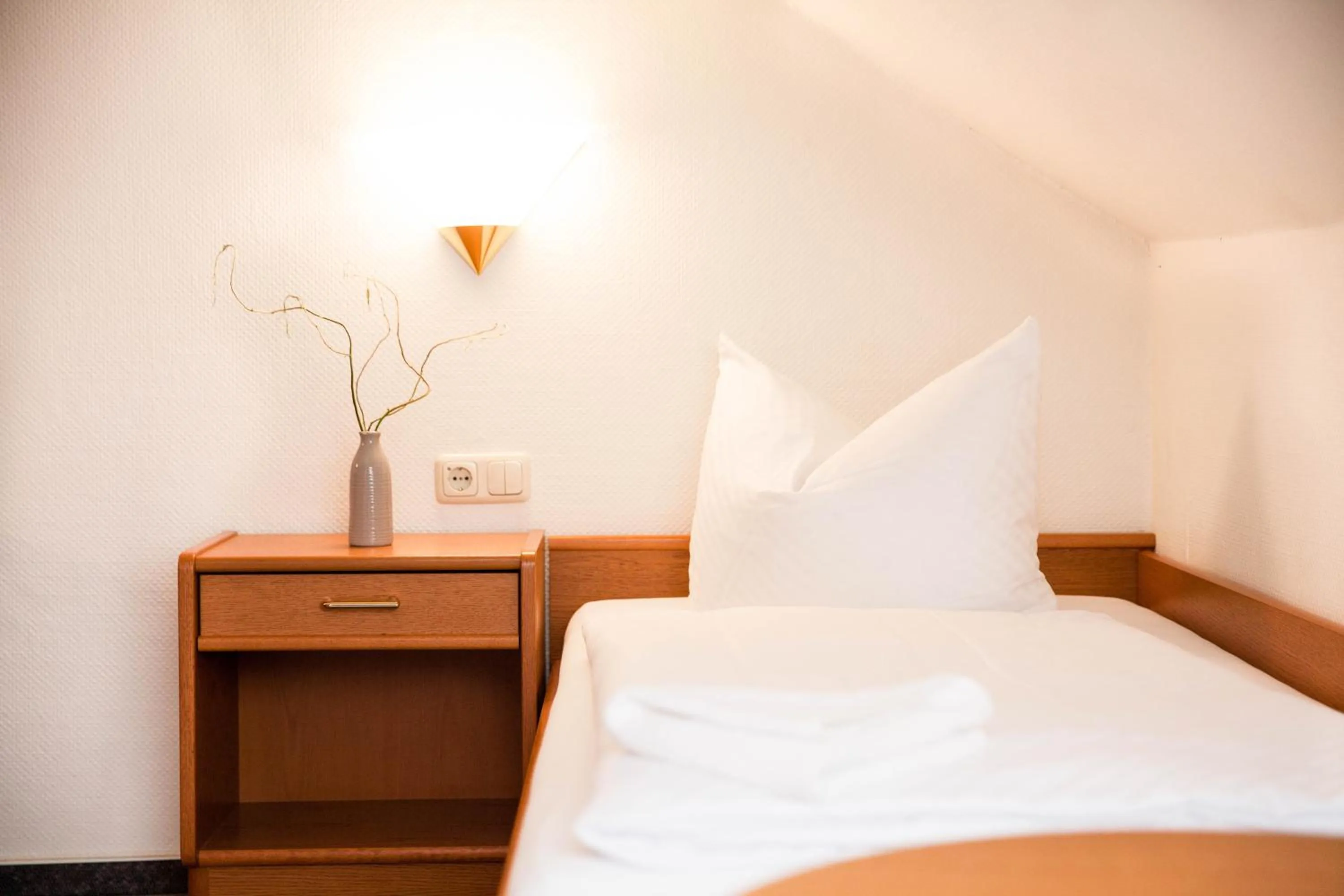 Photo of the whole room, Bed in Hotel Am Meilenstein