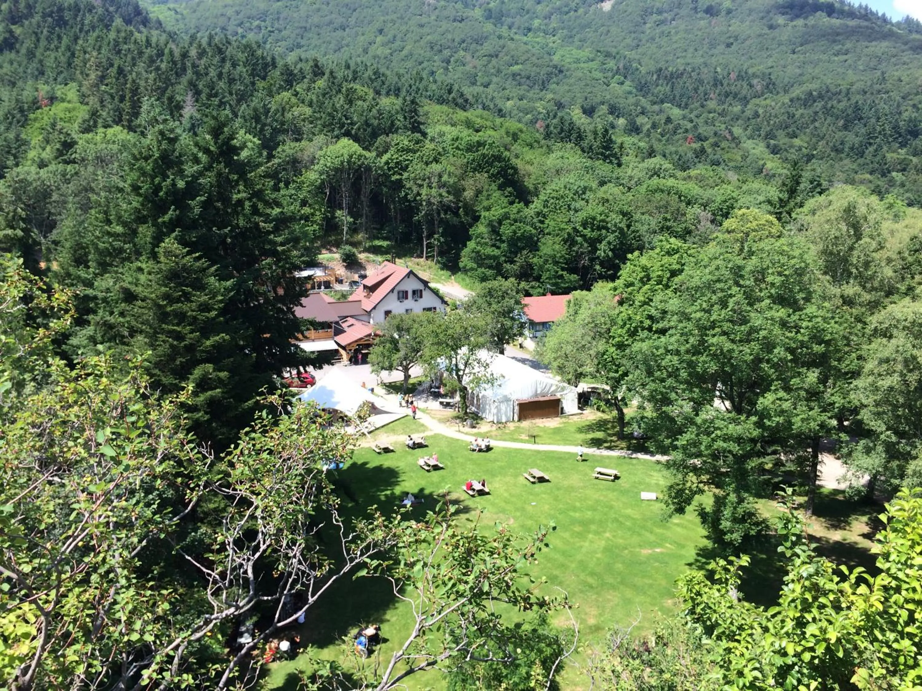 Bird's eye view in Domaine du Hirtz, Restaurant & Spa
